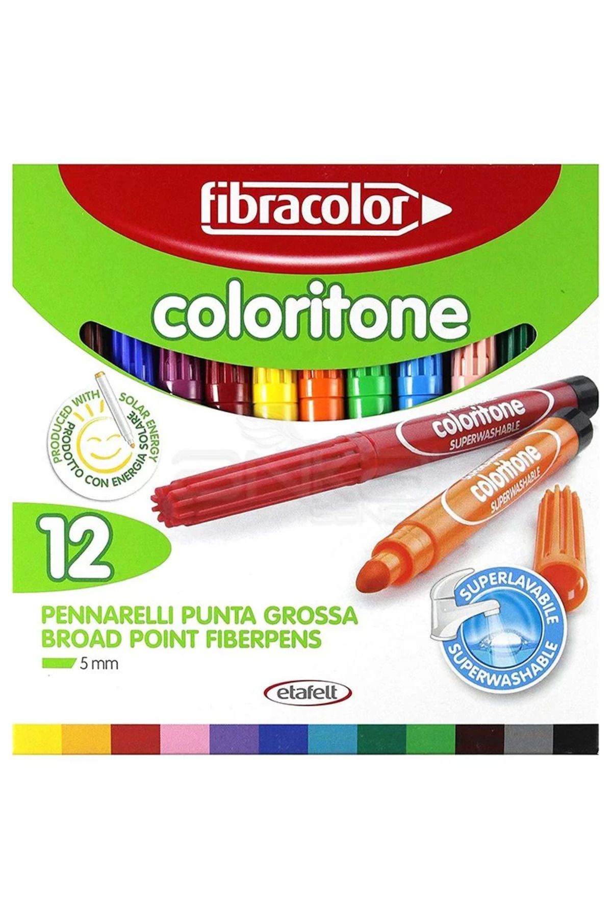 Fibracolor Coloritone Keçeli Kalem Seti 12 Renk