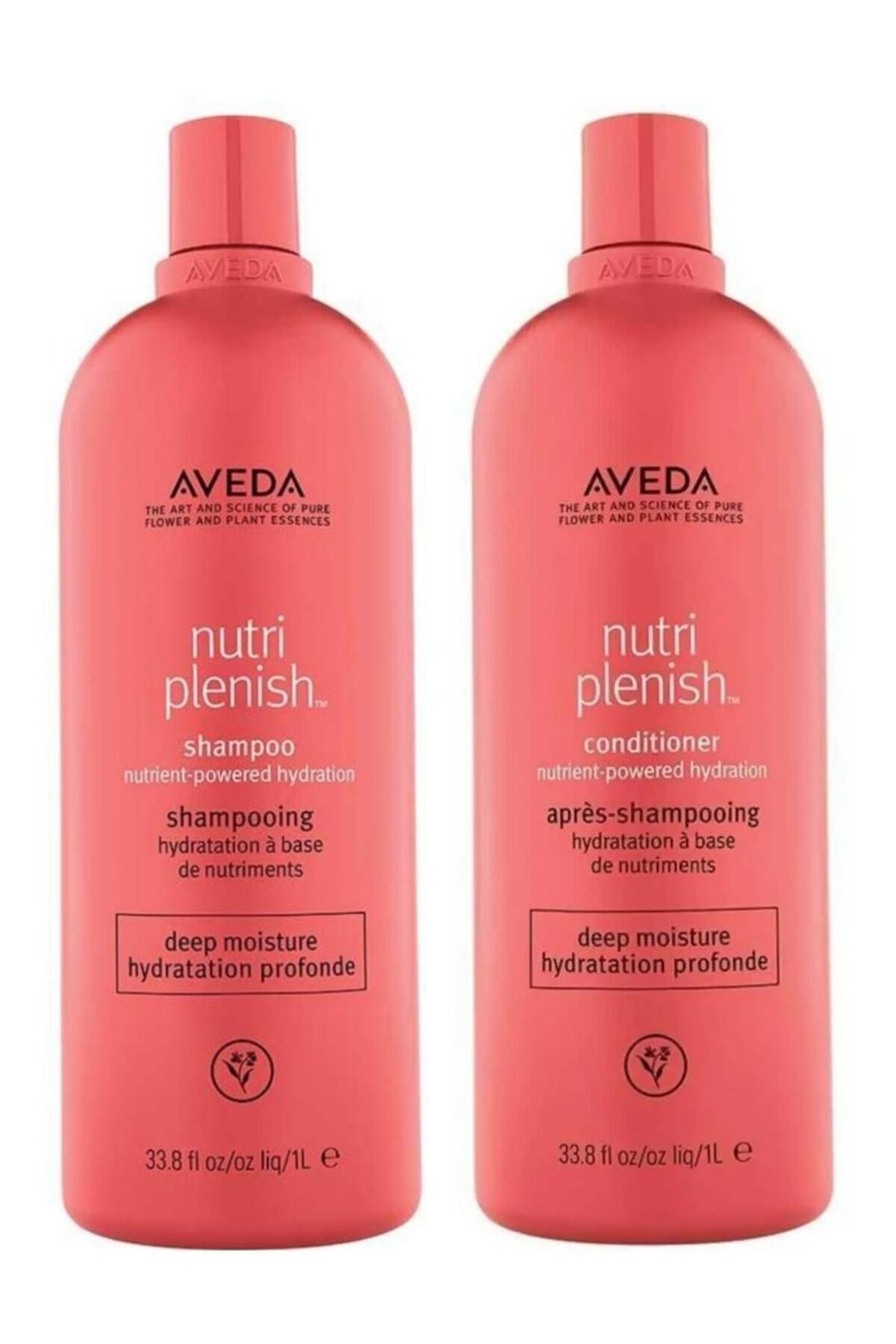 Aveda -nutriplenish kuru saçlar için yoğun nem bakım seti 1000 ml + 1000 ml