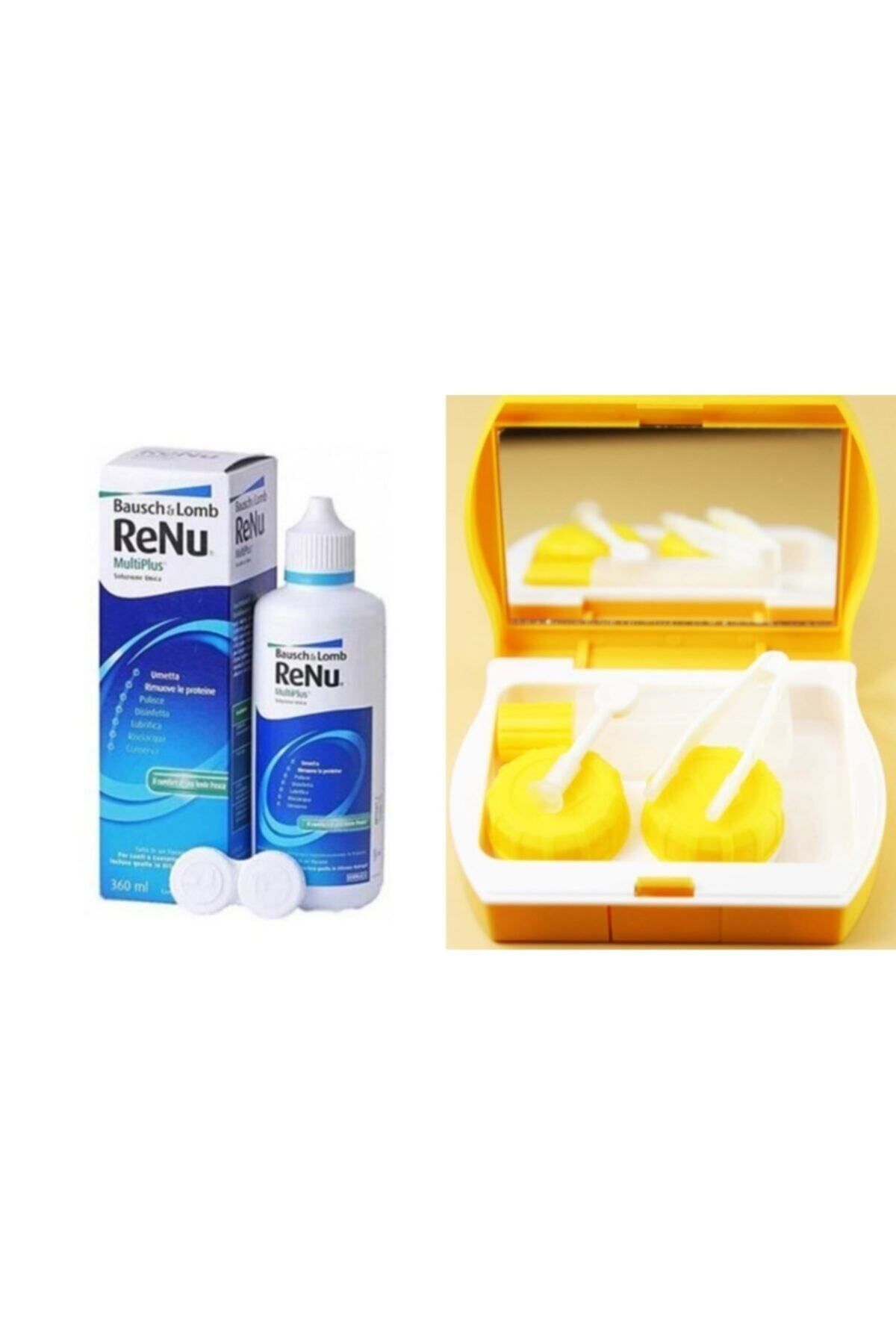 Renu 1 Adet 360 Ml Lens Solusyonu 1 Adet Lens Kutusu,kontak Lens Kabı