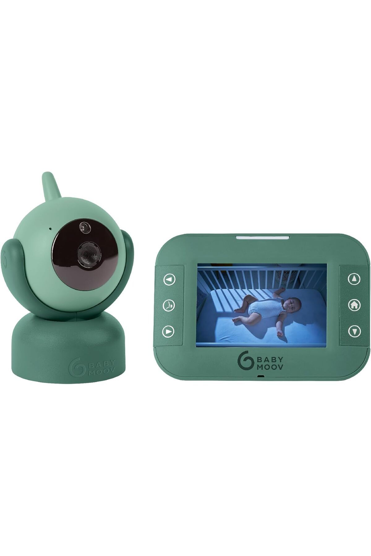 Babymoov YOO-Twist Kameralı Bebek Telsizi 360 Derece Uyku Teknolojisi, Gece Görüşü, 2x Yakınlaştırma, 300m