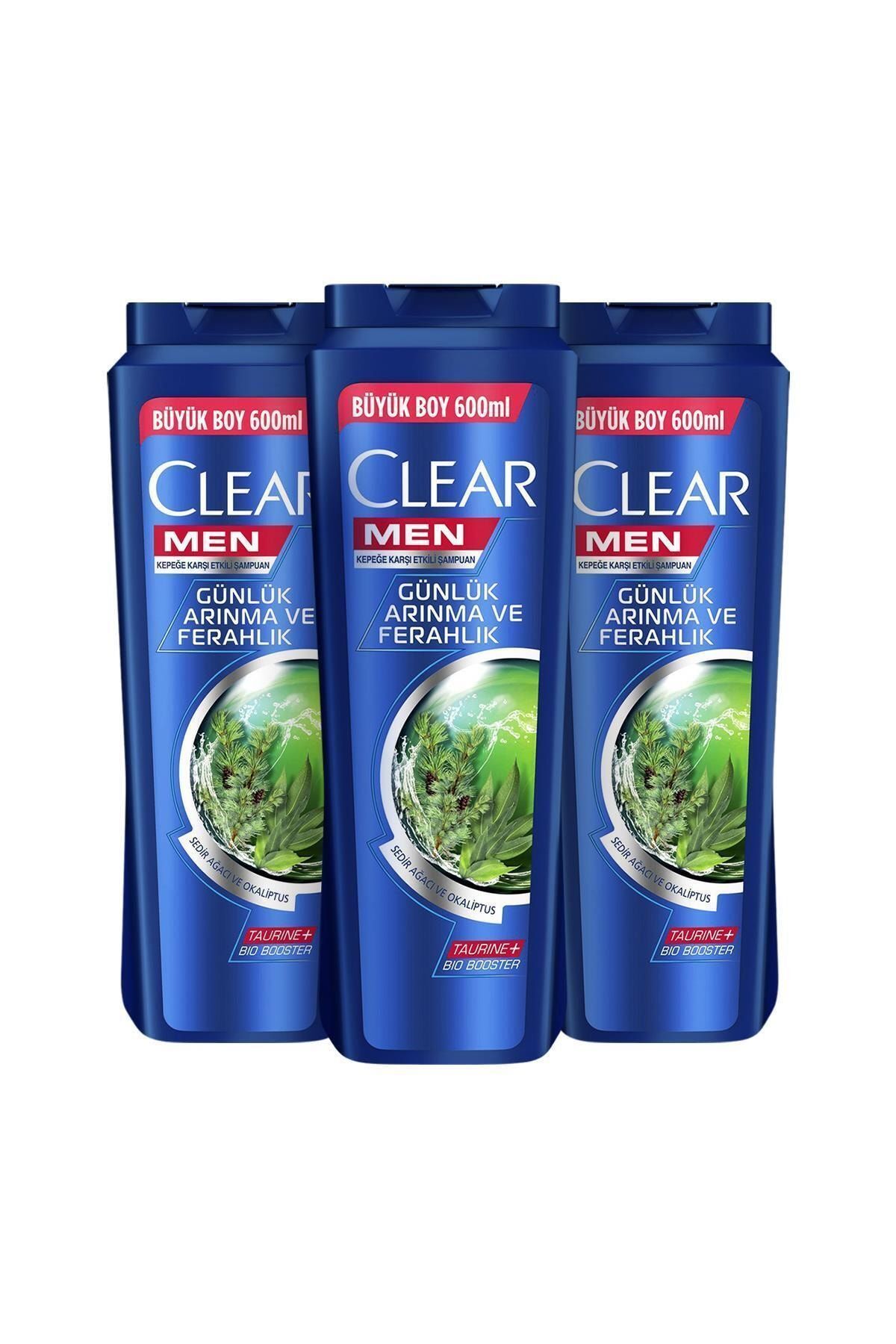 Clear Men Günlük Arınma Ve Ferahlık 600 ml x3
