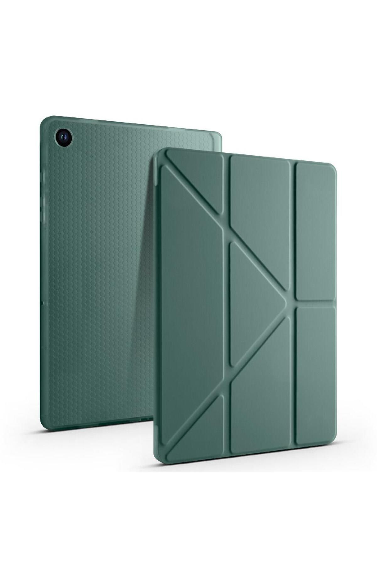 AktarMobile Galaxy Tab A9 Plus 11" uyumlu Kılıf Kalem Bölmeli Standlı Uyku Modlu Kapaklı Tablet Kılıfı