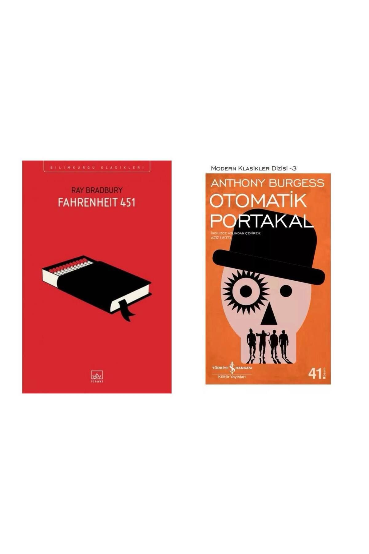 İthaki Yayınları Fahrenheit 451 Ray Bradbury - Otomatik Portakal Anthony Burgess