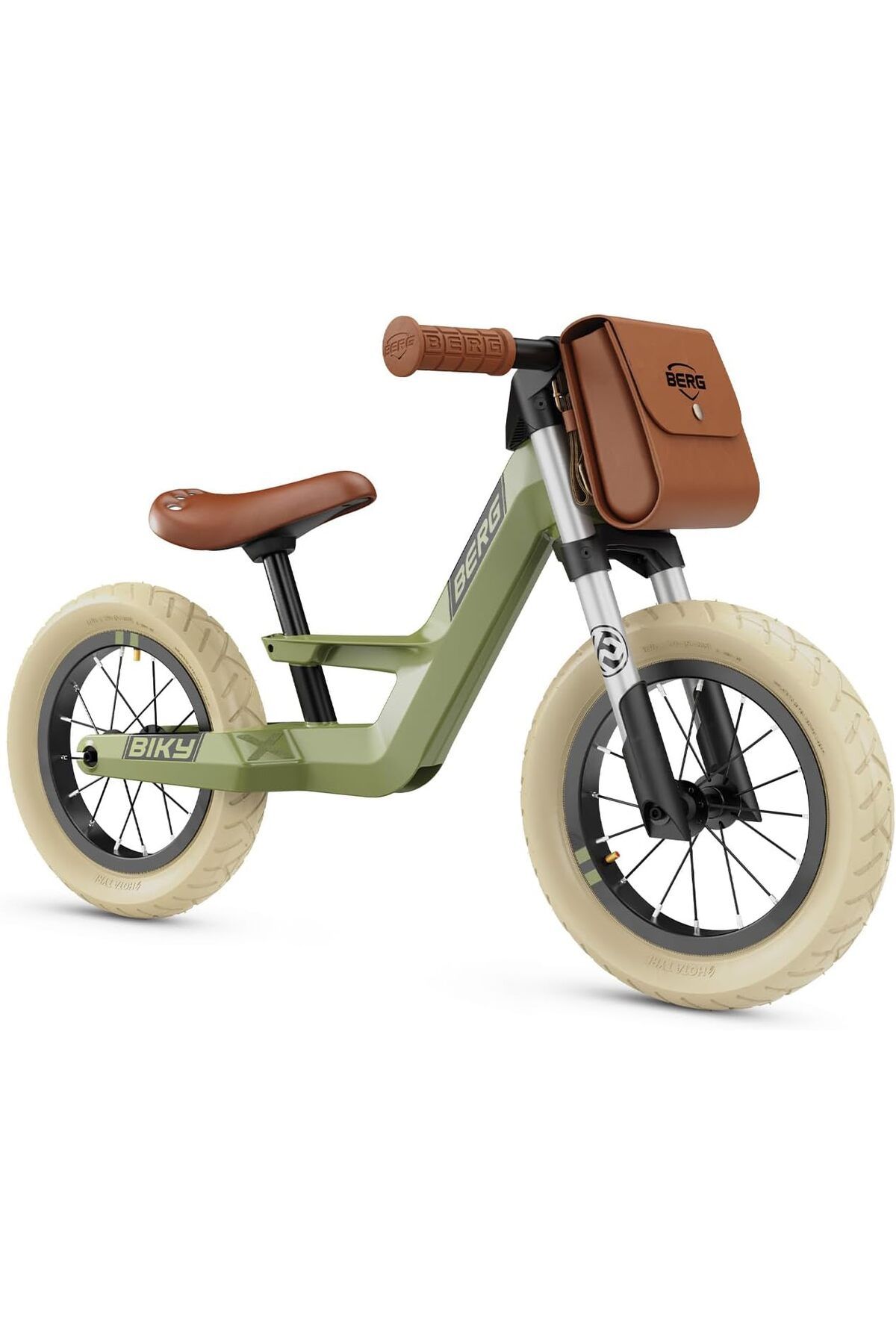 BERG Çocuklar İçin Retro Yeşil Denge Bisikleti: Hafif Tasarım, Ayarlanabilir Selesi ve Güvenli Sürüş