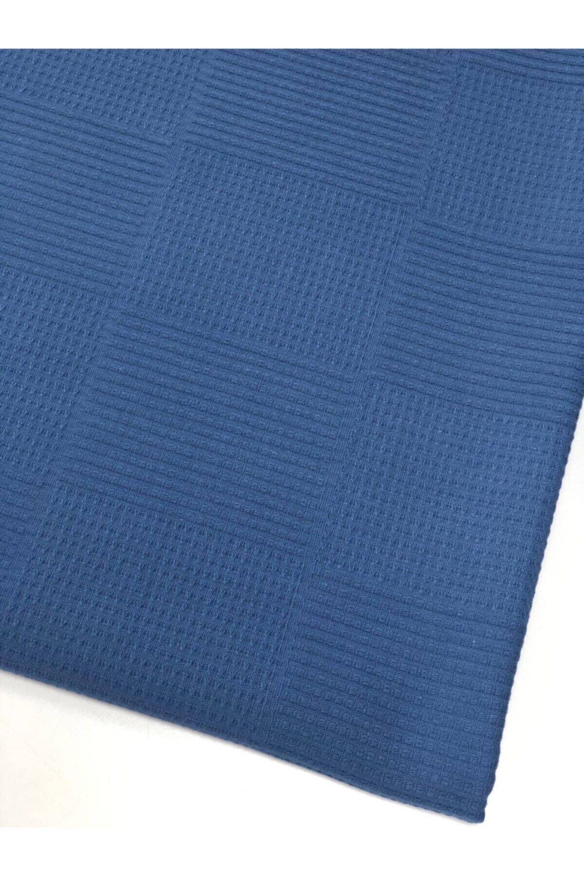 Sefaoğlu tekstil King Size Pike, Renk Indigo Mavi, Çekme Yapmaz.
