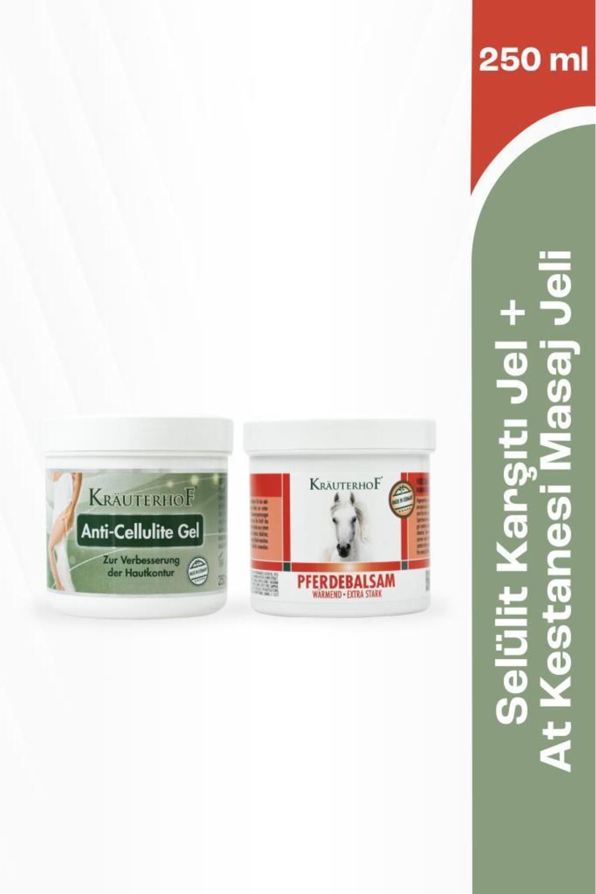 Krauterhof Anti Selülit Jel 250 ml + At Kestanesi Masaj Jeli 250 ml