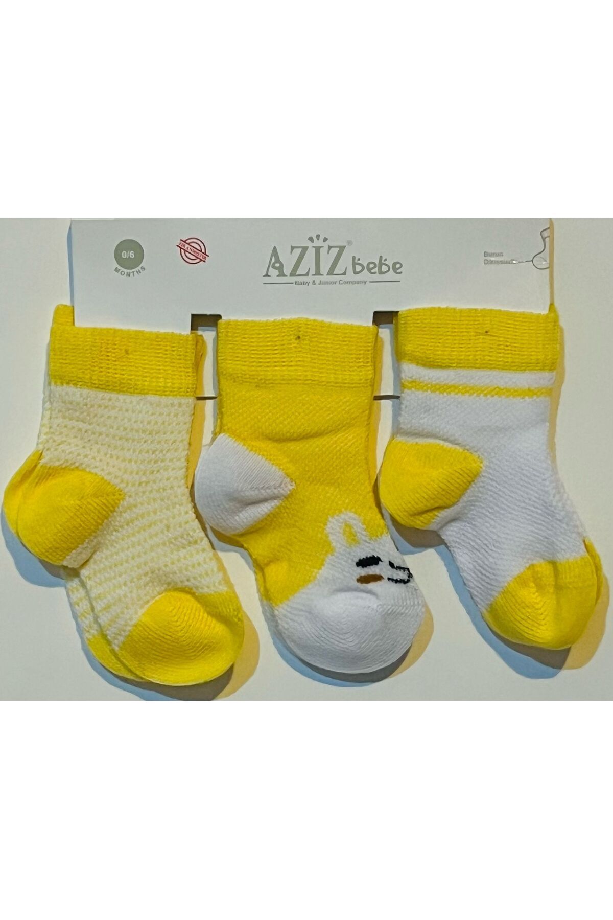 Aziz Bebe 3'lü Çorap Unisex Çocuk