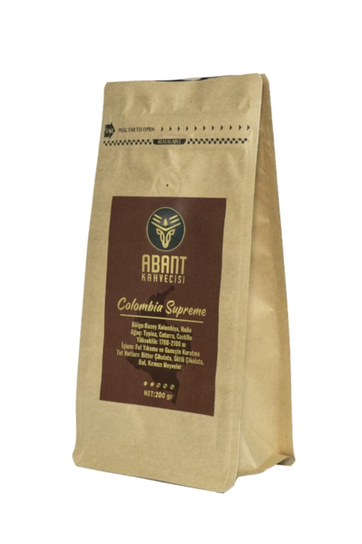 Abant Kahvecisi Colombia Supreme Nitelikli Çekirdek Kahve (200gr)