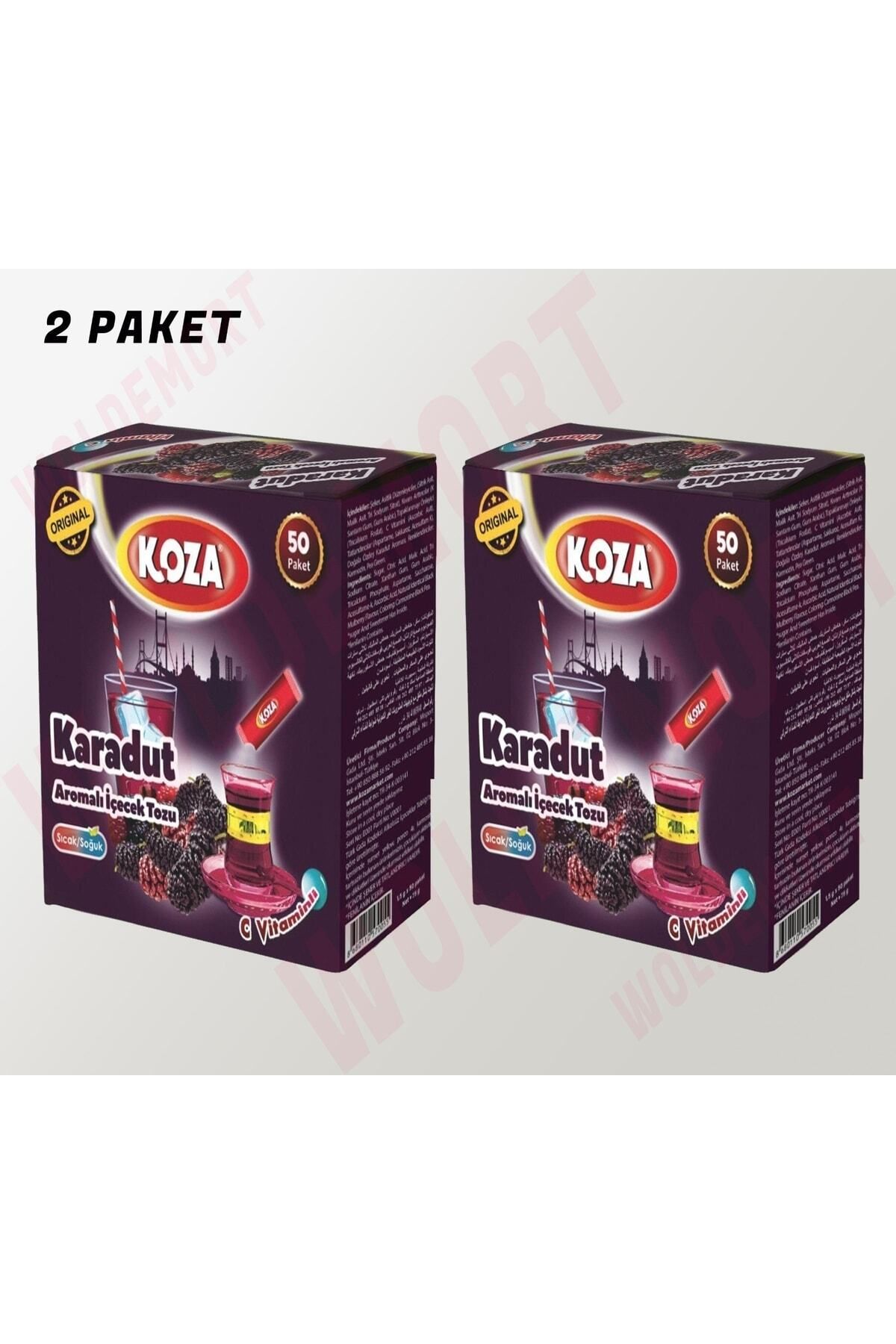 Koza Karadut Aromalı Içecek Tozu 2li Paket