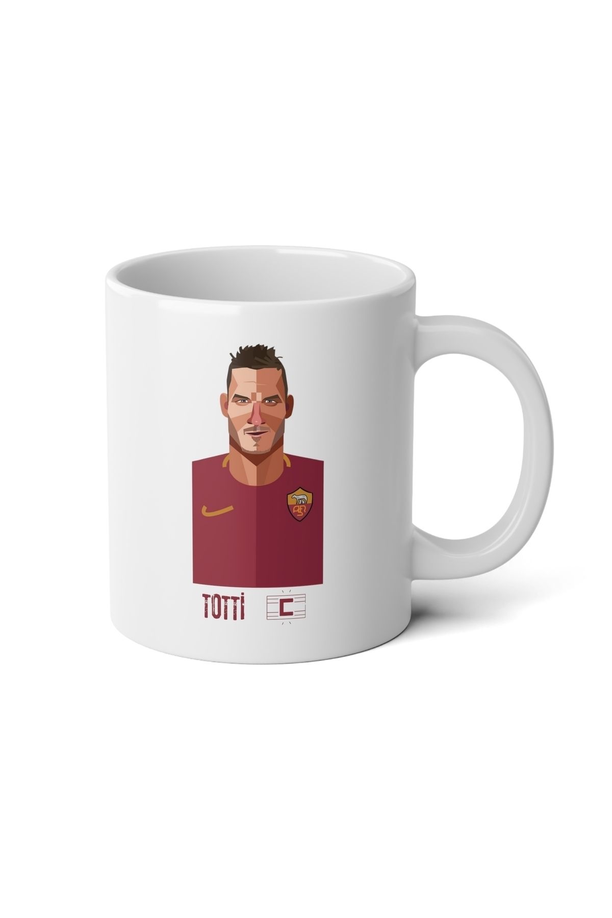 IVART Totti-futbol Özel Tasarım Baskılı Premium Porselen Kupa Bardak