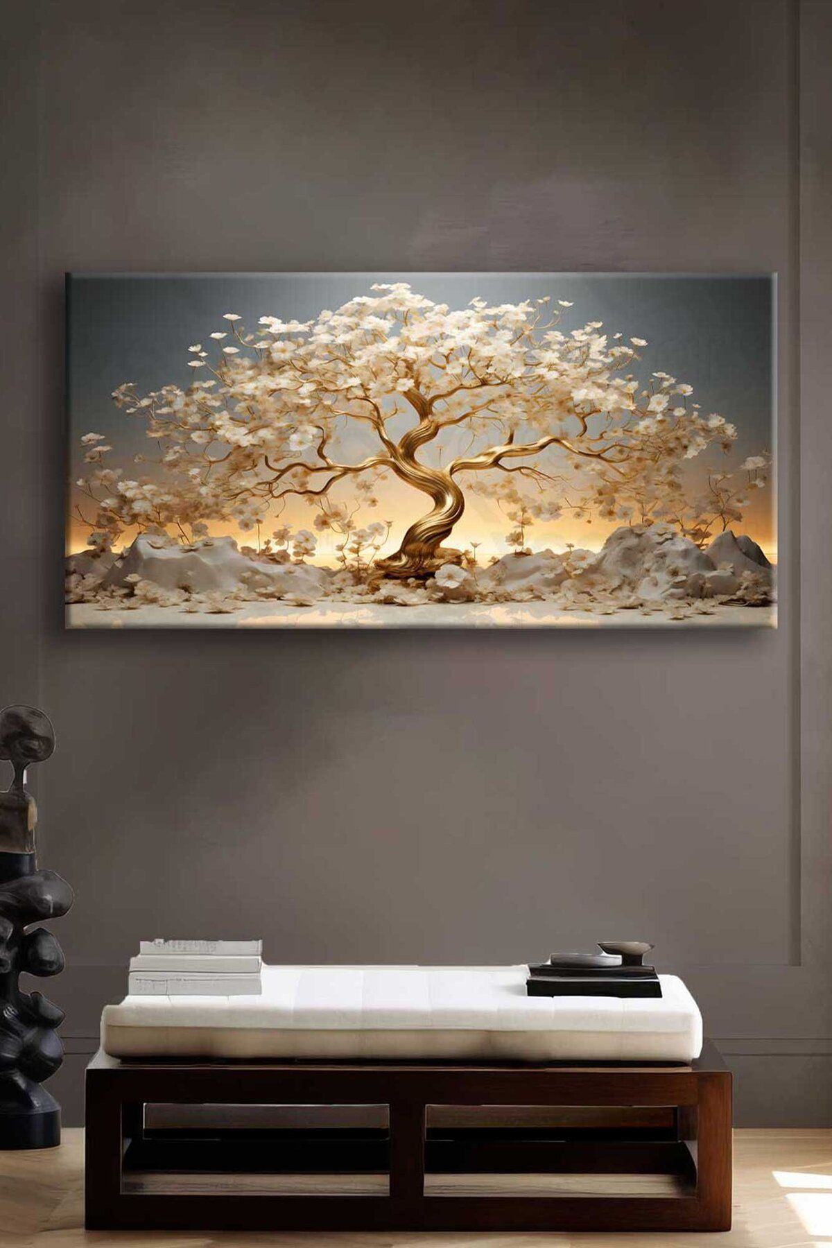 Voovart Muhteşem Hayat Ağacı Dekoratif Kanvas Tablo - VOOV2700