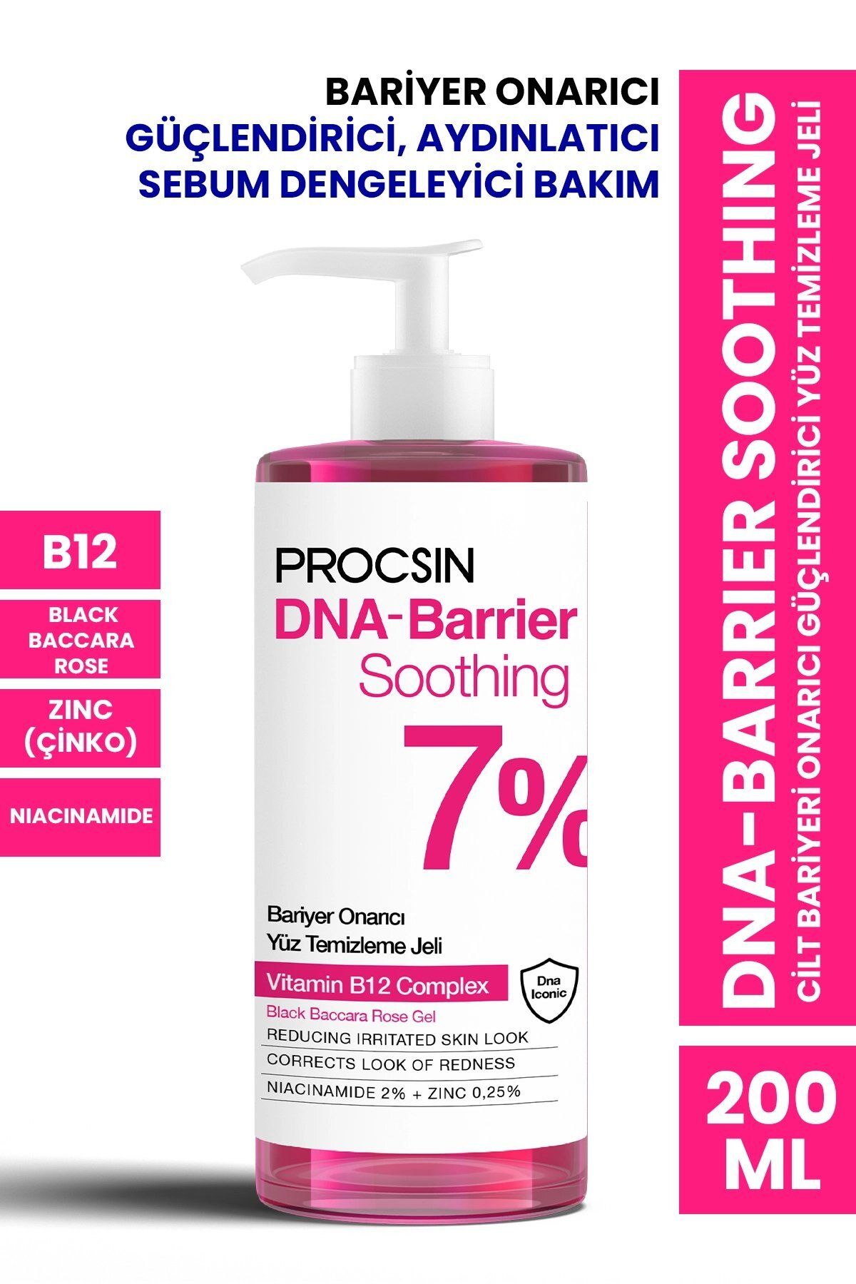 PROCSIN DNA-Barrier Soothing Cilt Bariyeri Onarıcı Güçlendirici Yüz Temizleme Jeli