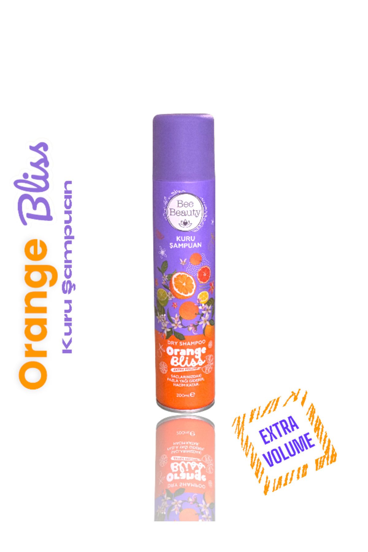 tuisstore Beebeauty Orange Bliss Kuru Şampuan Extra Volume Dry Shampoo 200 ml