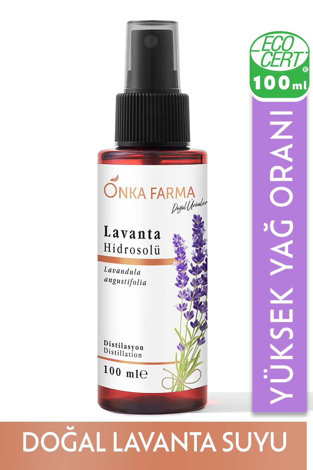 OnkaFarma Onka Farma Lavanta Suyu / Hidrosolü Tonik Yağı Alınmamış Doğal Içerik