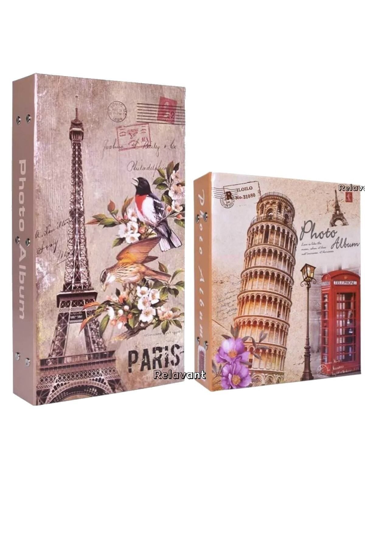 Relavant 500'lük Fotoğraf Albümü 2'li Fotoğraf Albümü Paris Tasarım Albüm Seti