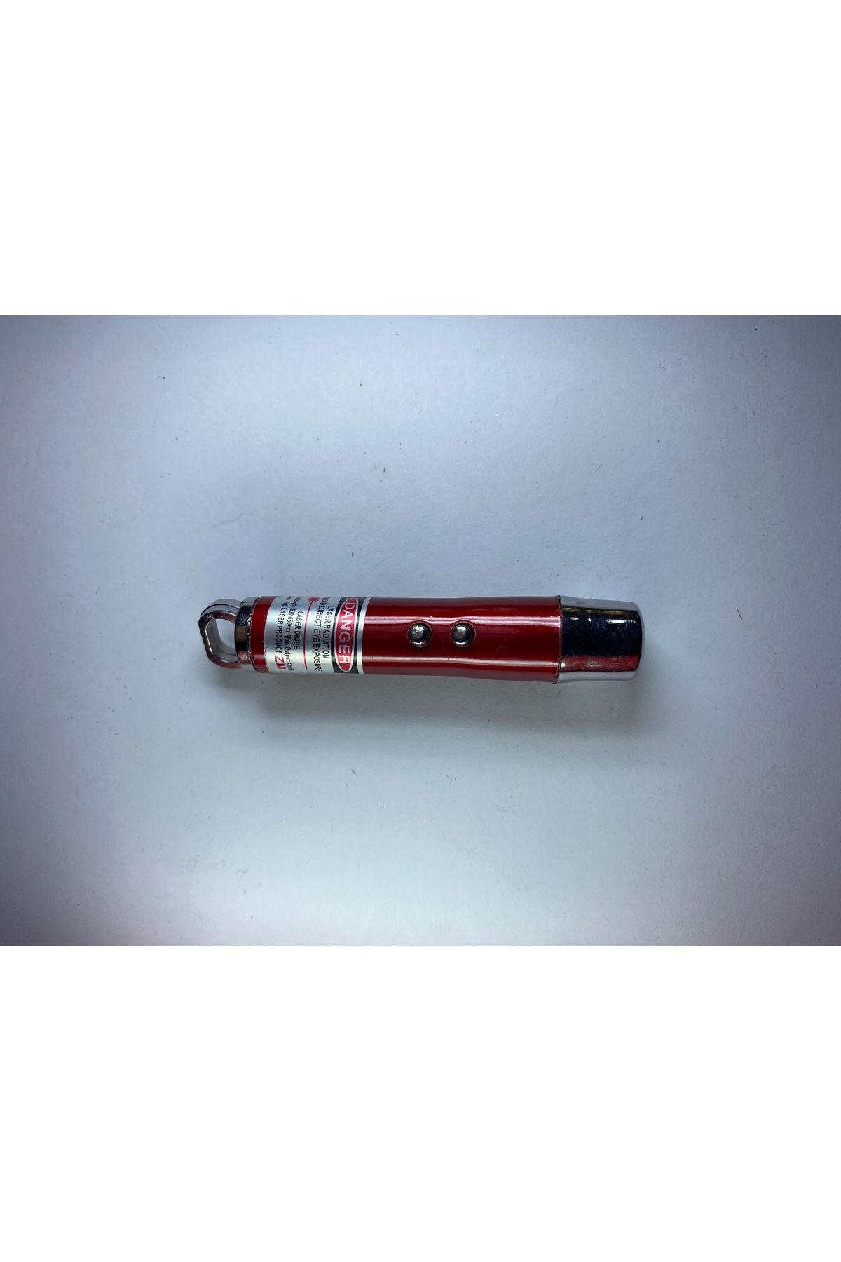 Laser Kırmızı Lazer El Feneri Para Işığı 3 Fonksiyonlu Mini Lazer Anahtarlıklı 3 Adet Pil Hediyeli