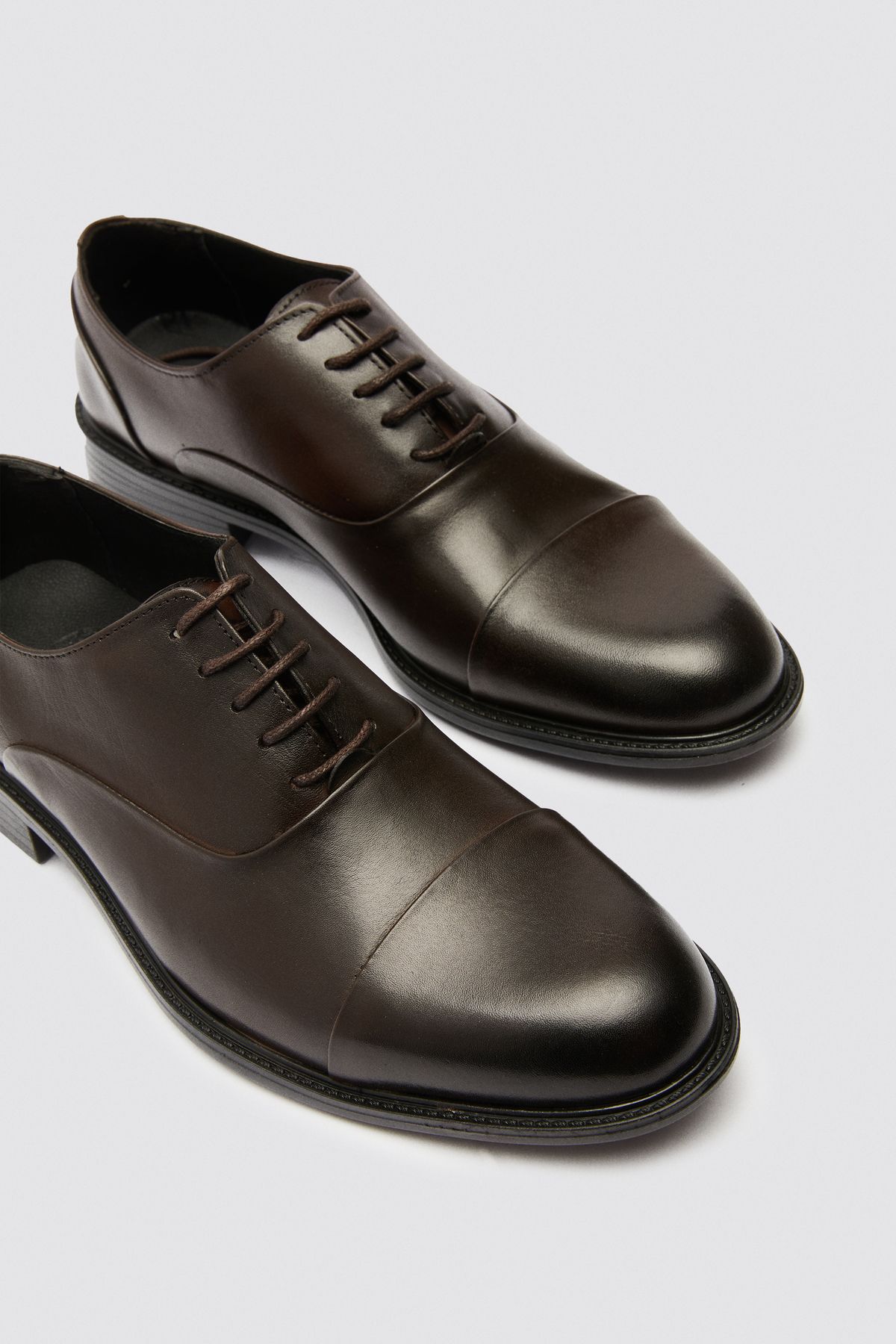 D'S Damat Kahverengi Klasik Deri Ayakkabı