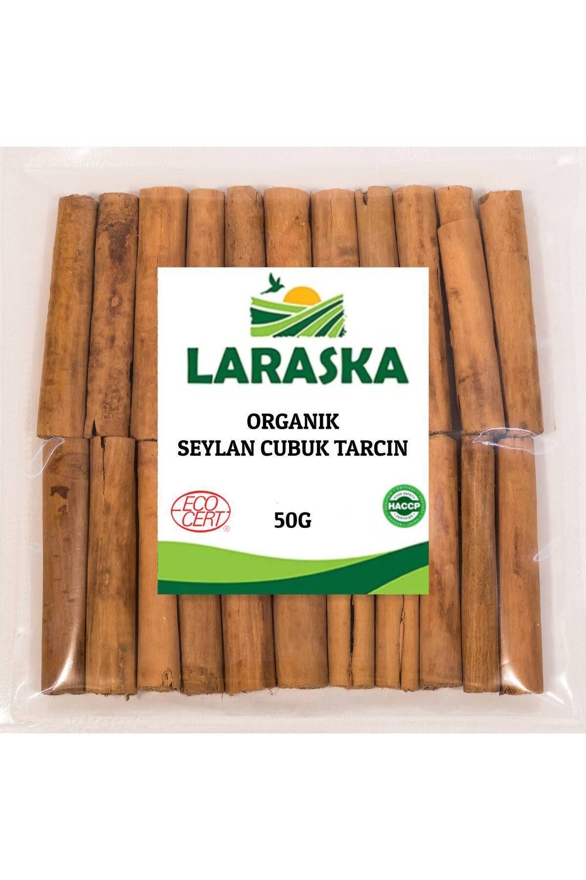 Laraska Organik Organik Seylon - Seylan Çubuk Tarçın 50g - Organic Ceylon Cinnamon Sticks 50g