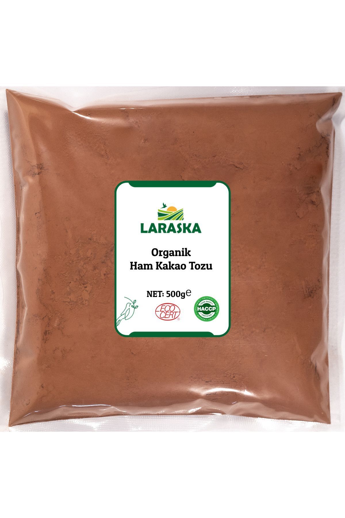 Laraska Organik Ham Kakao Tozu 500g / Raw Cacao Powder Certified Organic 500g