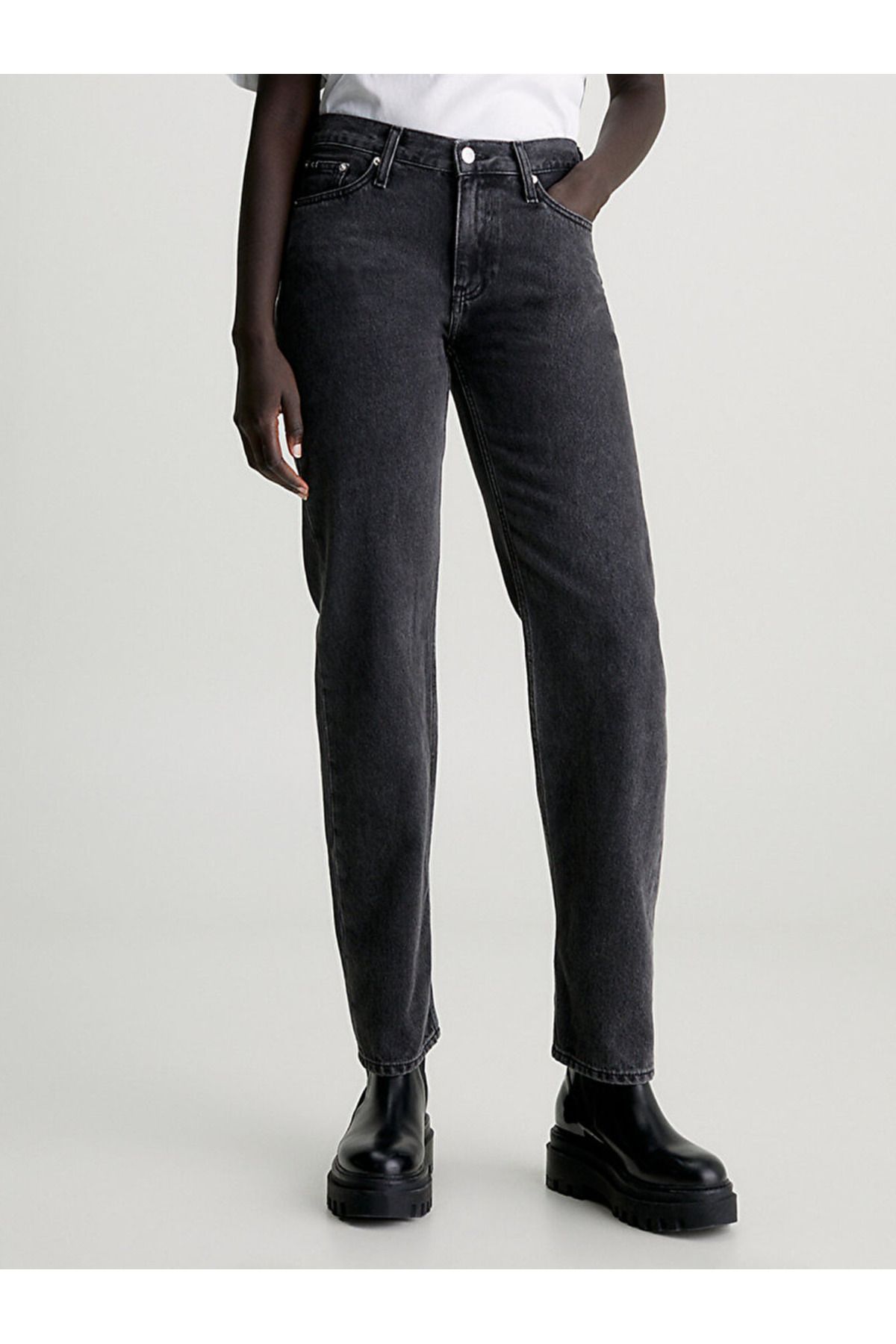 Calvin Klein Low Rise Straight Jeans
