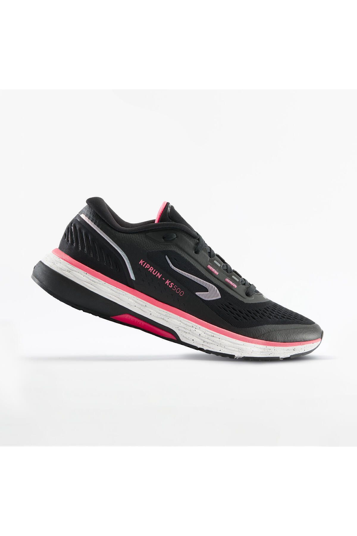 Decathlon Kiprun Kadın Siyah Pembe Koşu Ayakkabısı / Yol Koşusu - Kıprun Ks500