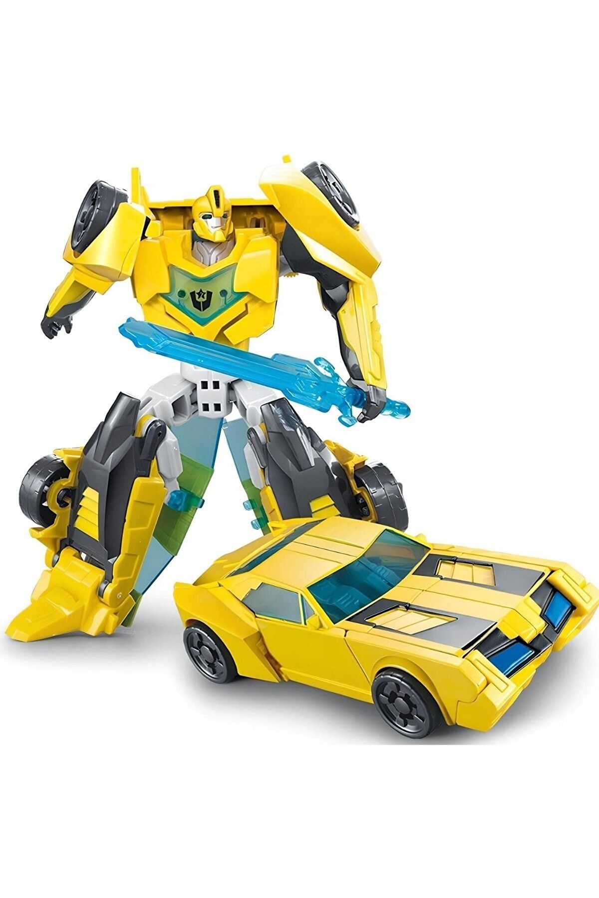 OYUNCAK STORE Transformers Bumblebee Oyuncak Dönüşebilen Savaşçı Robot Oyuncak Metal Gövde