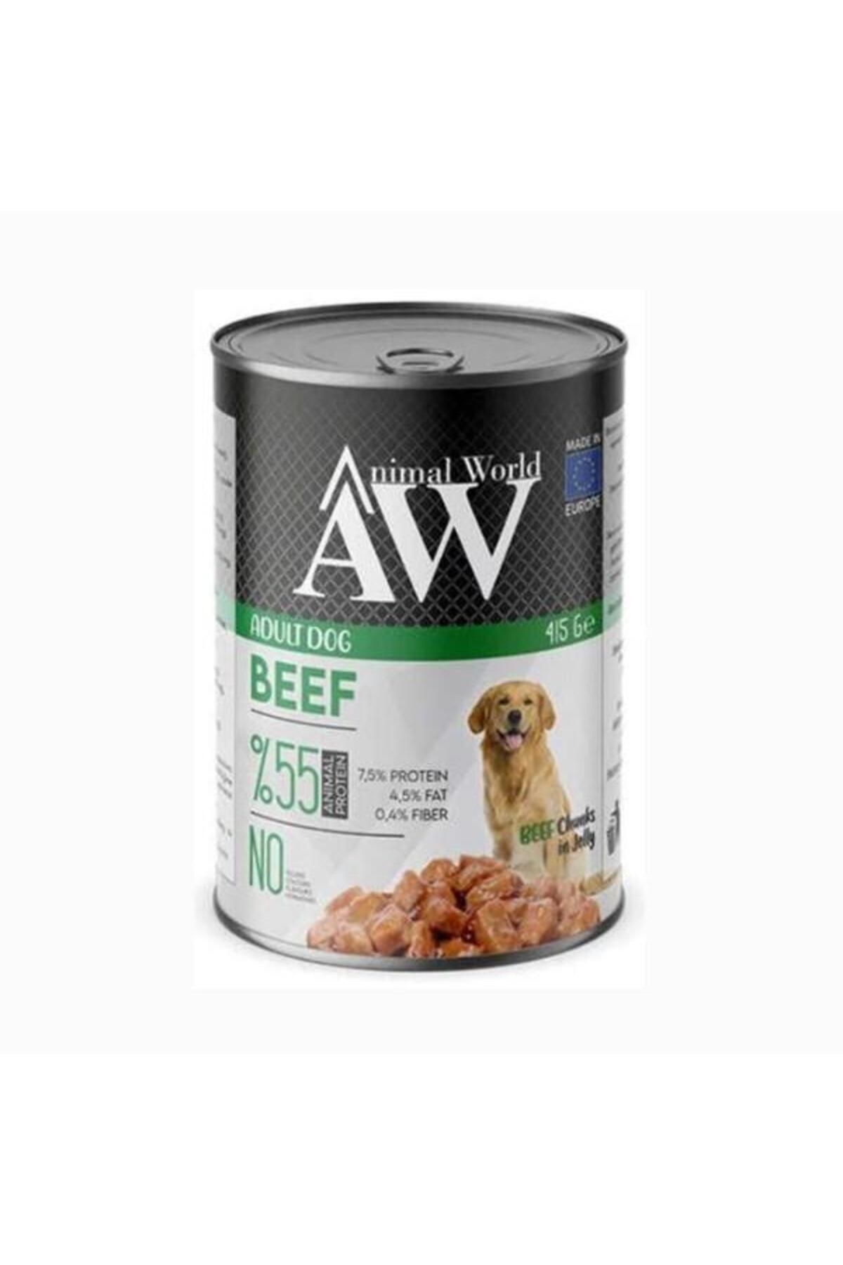 Animal World Dog Beef Jelly Köpek Konservesi 415 gr