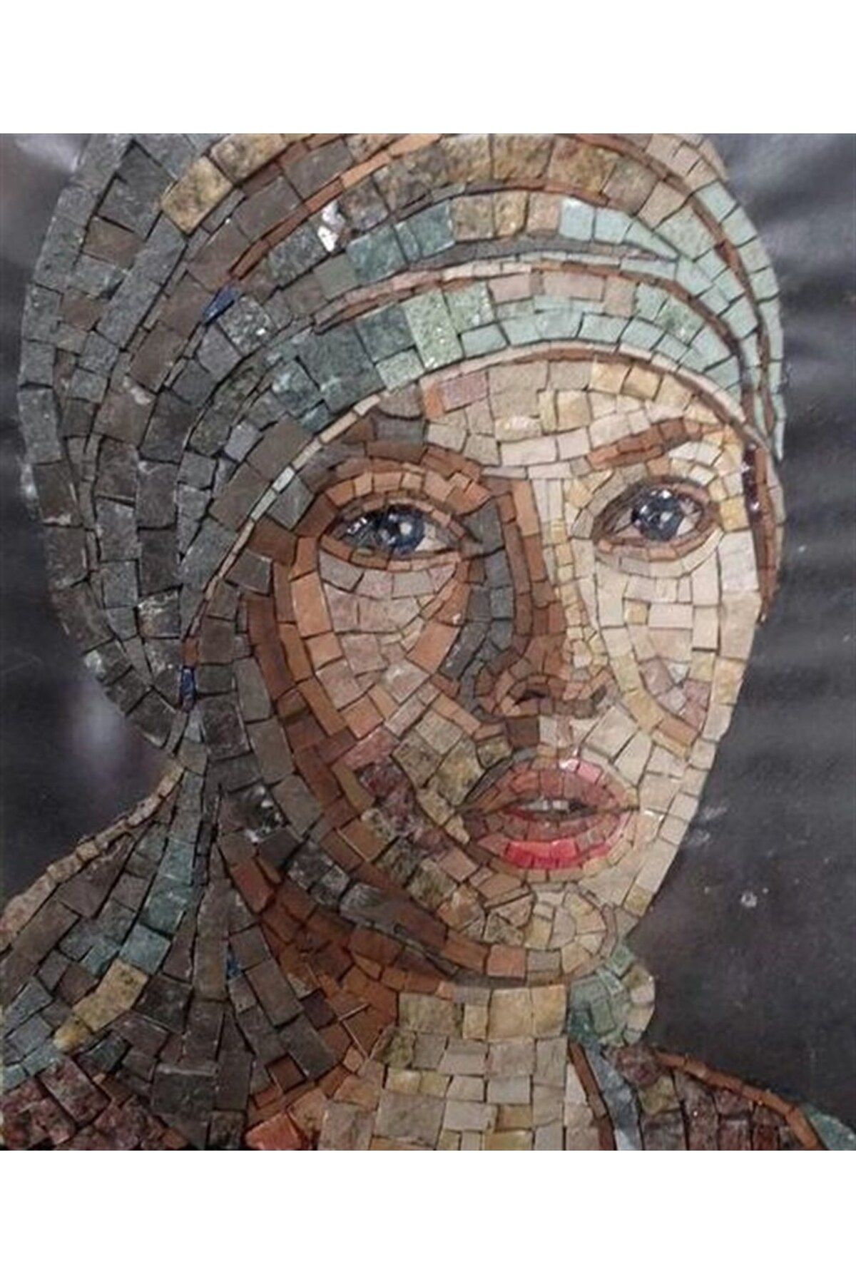 Marcel Kristal Tablo Mozaik Kadın Marcel Sanat Elmas Mozaik Tablo 56x69cm