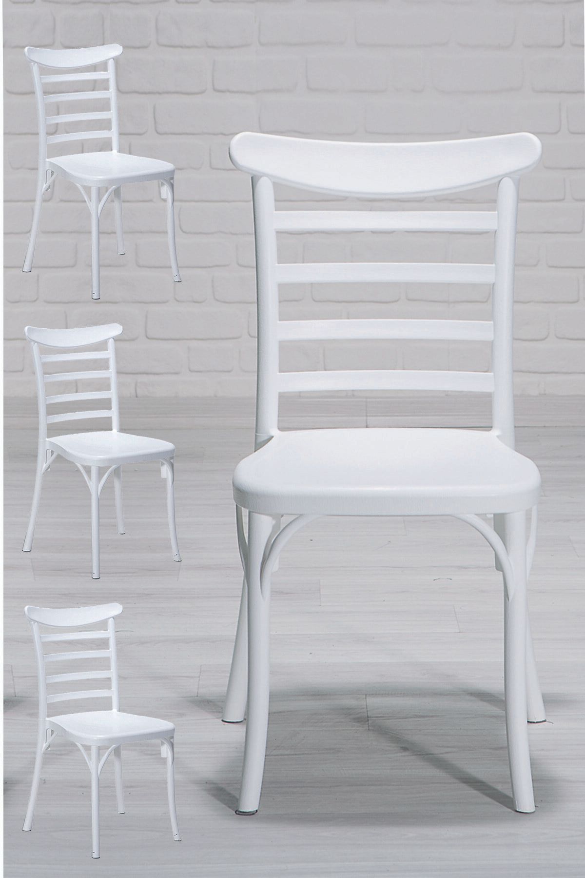 MOBETTO Efes Home Mutfak Sandalye 4 Adet – Beyaz