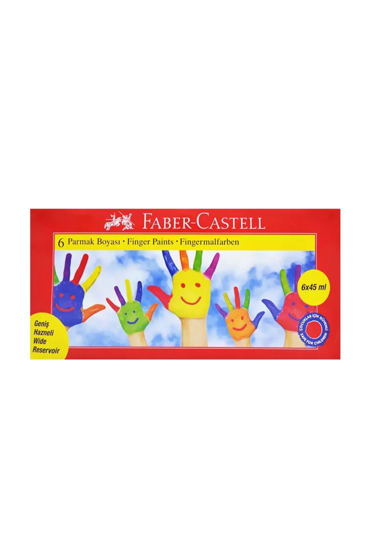 Faber Castell FABER-CASTELL PARMAK BOYASI 6 RENKx45ml (160422)