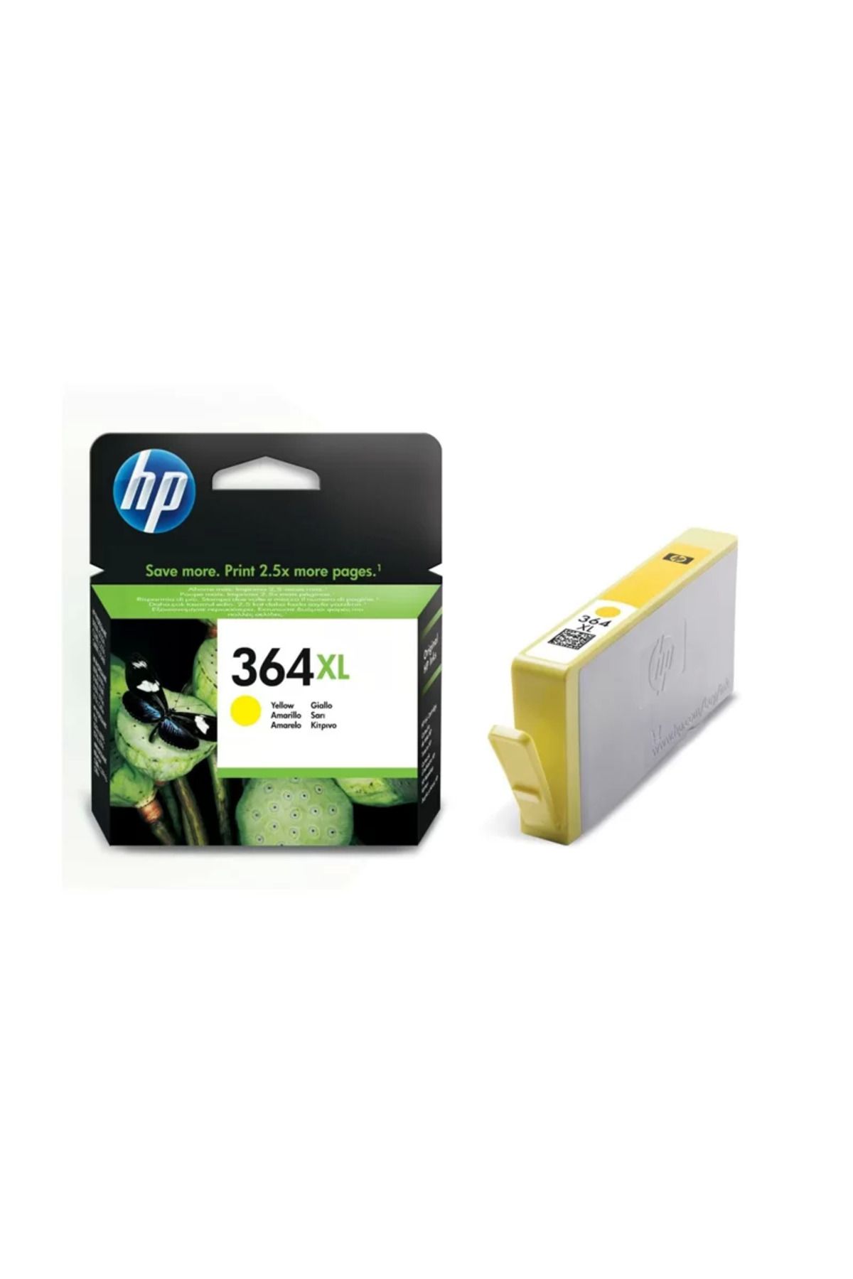 HP Outlet Cb325ee 364xl Sarı Mürekkep Kartuş 750 Sayfa Yüksek Kapasite (b8550 C5380 C6380 D5