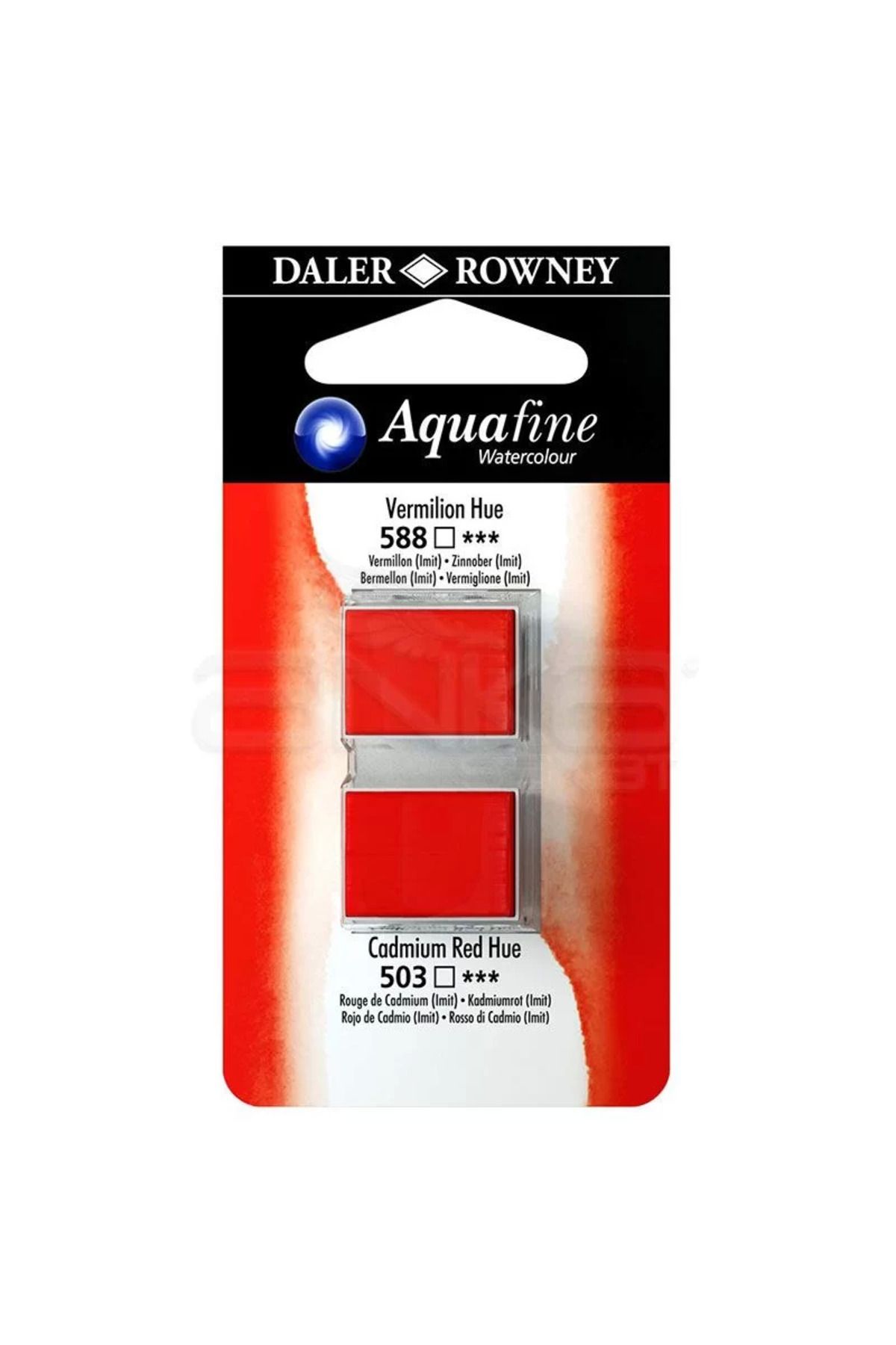 Daler Rowney Aquafine Sulu Boya Tablet 2li Vermilion-cad. Red