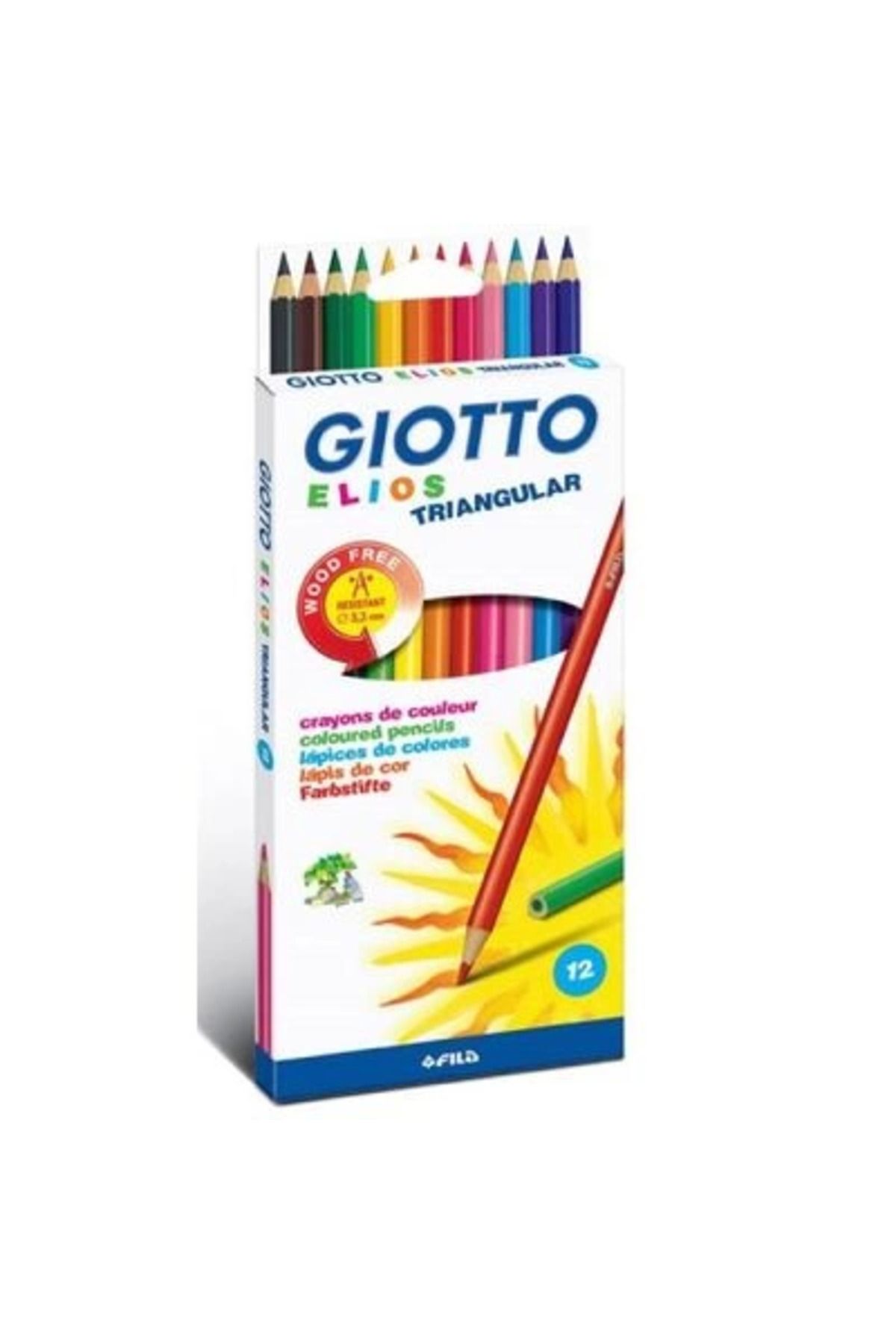 Giotto GİOTTO 275800 ELİOS KURU BOYA 12 RENK KARTON KUTU