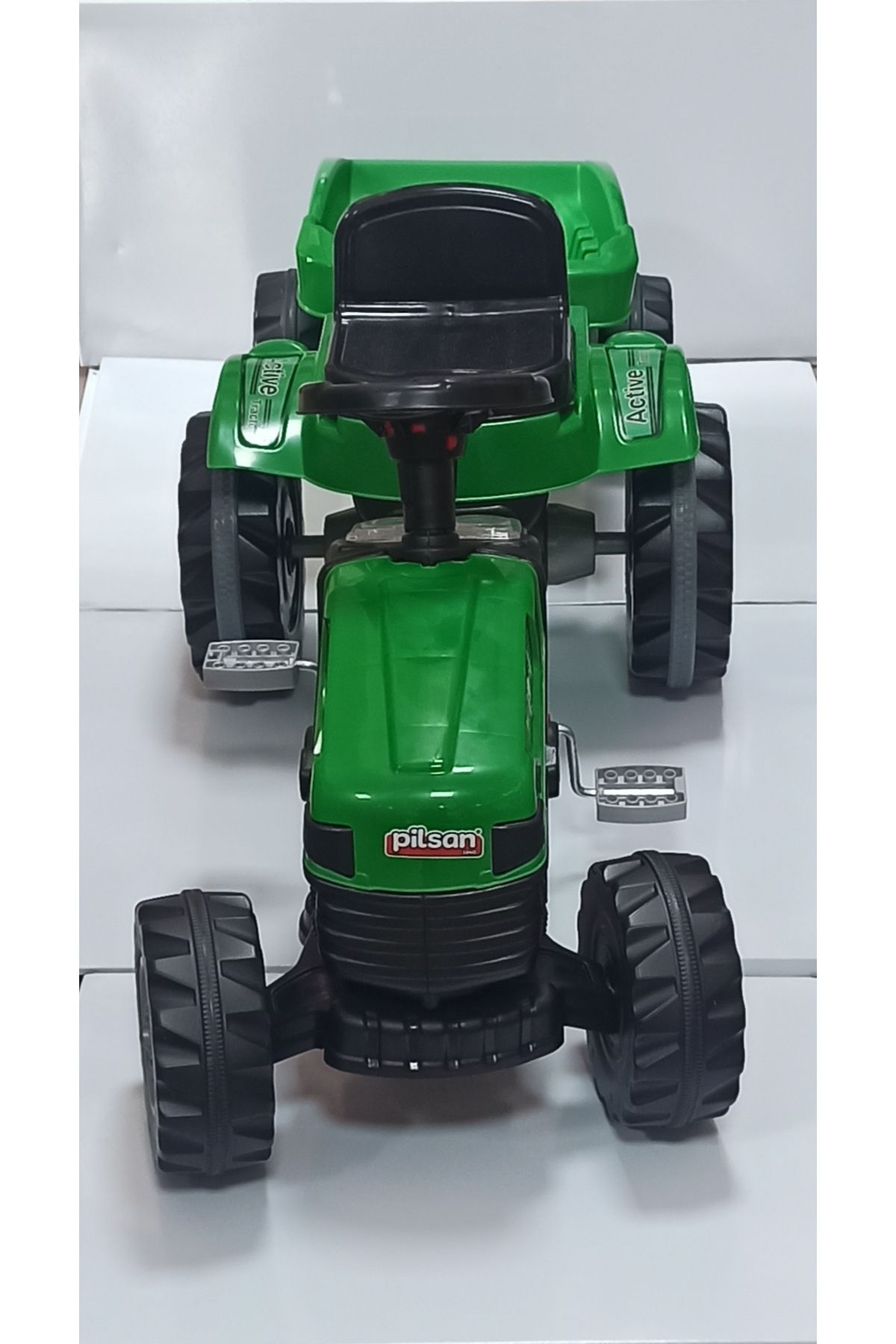PİLSAN pilsan römorklu pedallı traktör yeşil