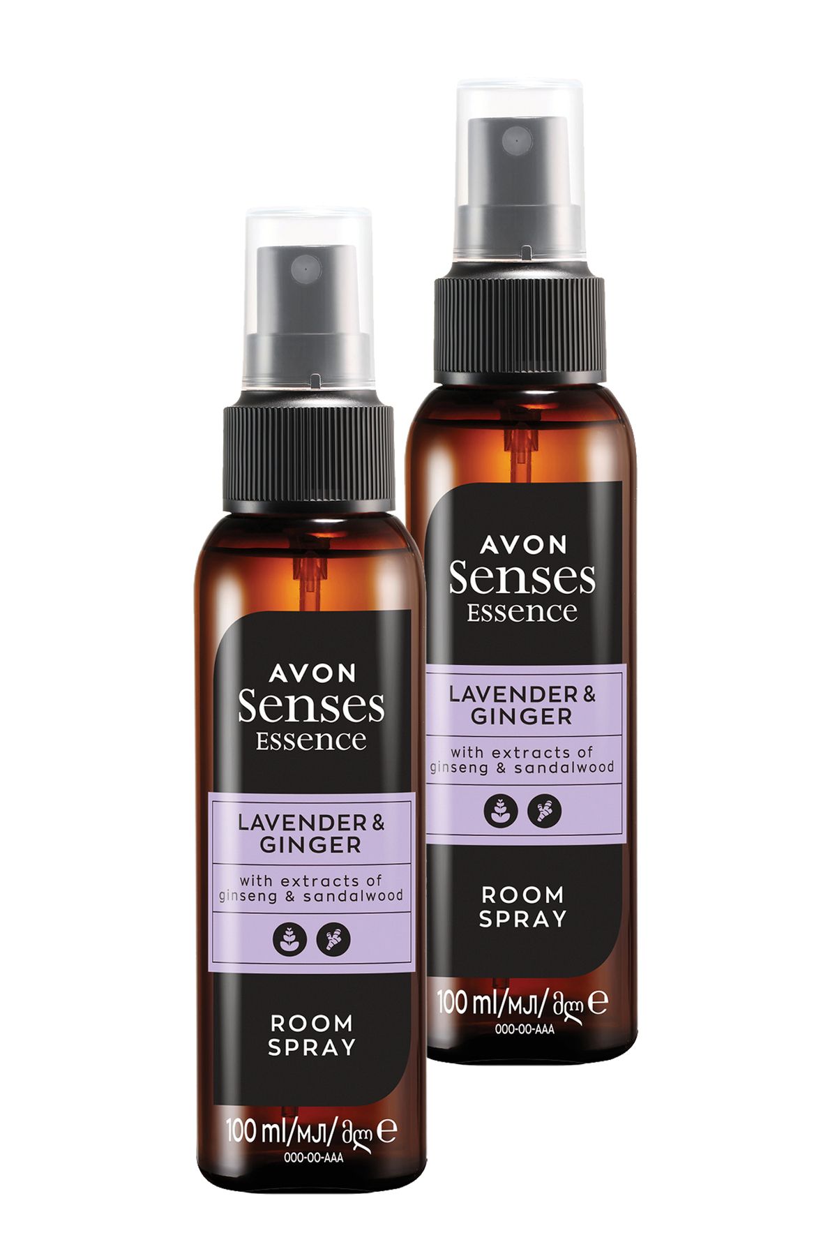 Avon Senses Essence Lavender & Ginger Lavanta ve Zencefil Kokulu Oda Spreyi 100 Ml. İkili Set