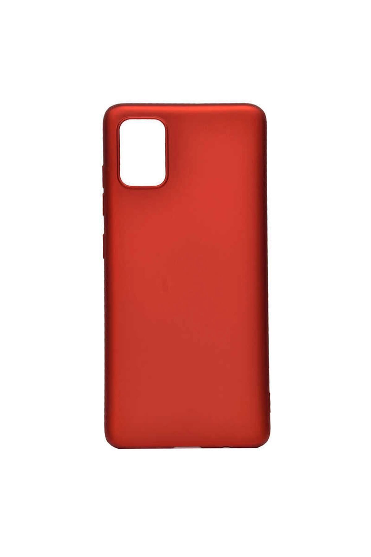Jopus Samsung Galaxy A71 - Kırmızı Slikon Telefon Koruma Kılıfı - Galaxy A71