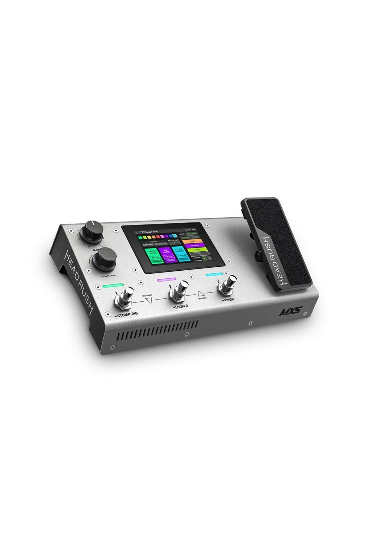 HEADRUSH Mx5 Silver | Amp Modellemeli, Ultra Kompakt, Gelişmiş Gitar Efekt Pedalı - Gümüş renk