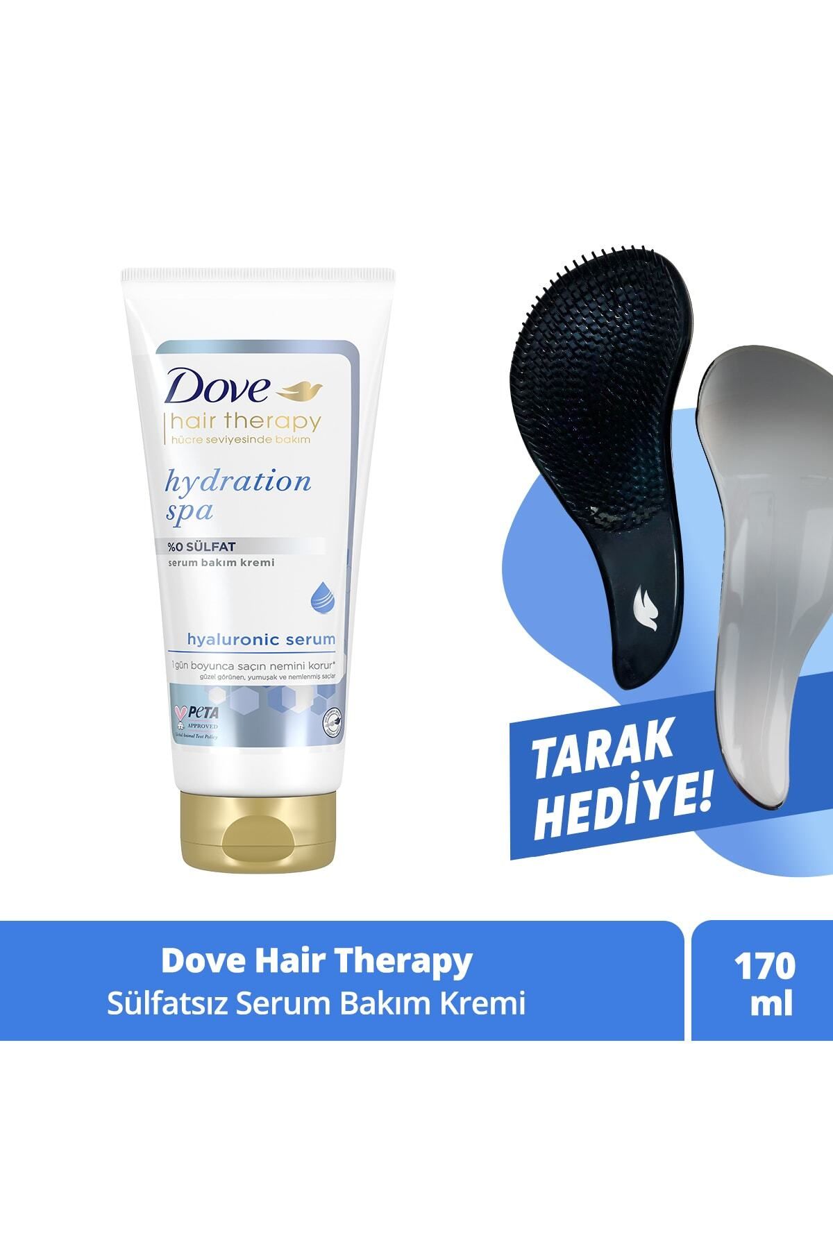 Dove Hair Therapy Serum Saç Bakım Kremi Hydration Spa %0 Sülfat 170 Ml + Tarak