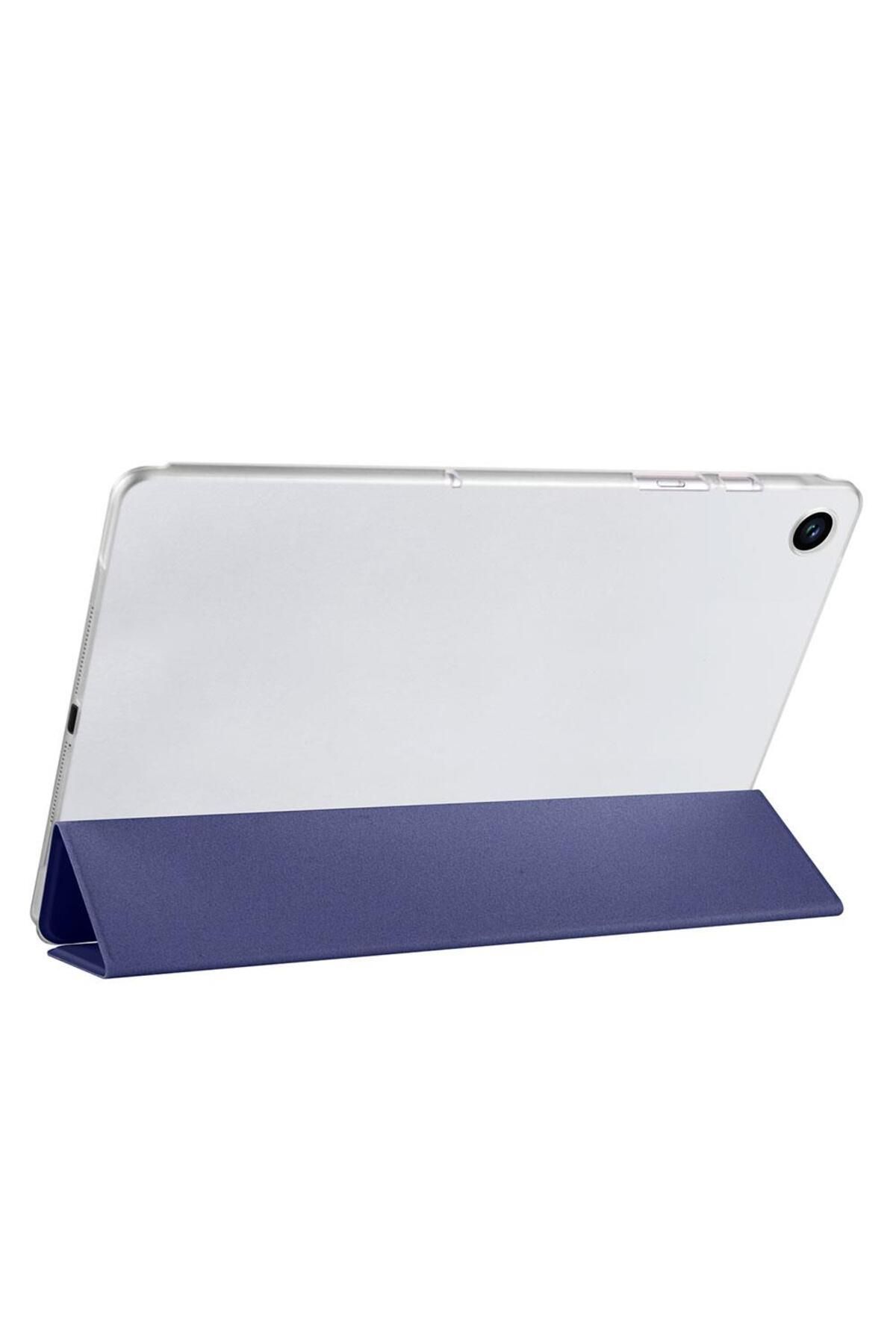 AktarMobile Galaxy Tab A9 8.7" uyumlu Kapaklı Kılıf Standlı Flip Smart Akıllı Kapak Uyku Modlu Tablet Kılıfı
