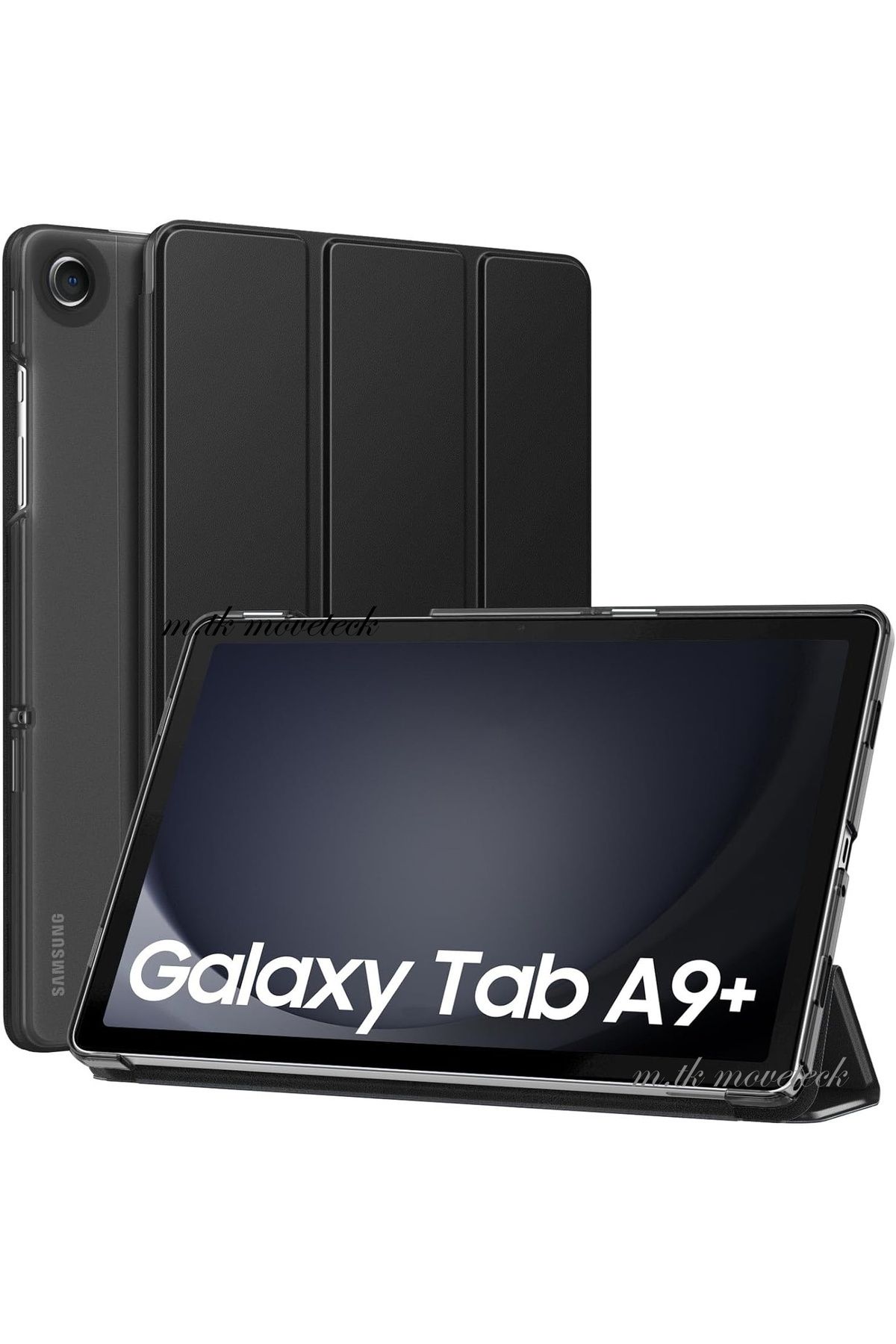 m.tk moveteck Samsung Galaxy Tab A9 Plus 11 Inç Kılıf Akıllı Smart Uyku Modlu Standlı Şeffaf Smart Kapaklı Sm-x210