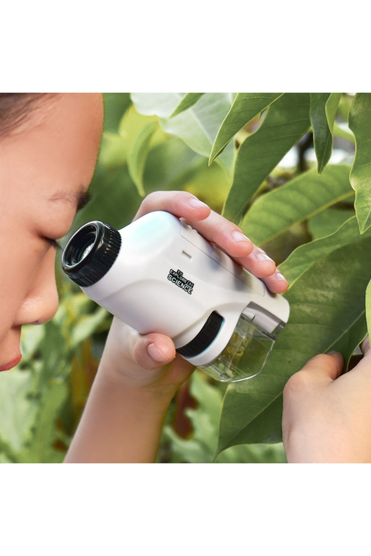 Mini Eğitici Mikroskop Taşınabilir El Fenerli 60x-120x Büyütme Biyolojik Oyuncak Deney Araştırma Öğrenme
