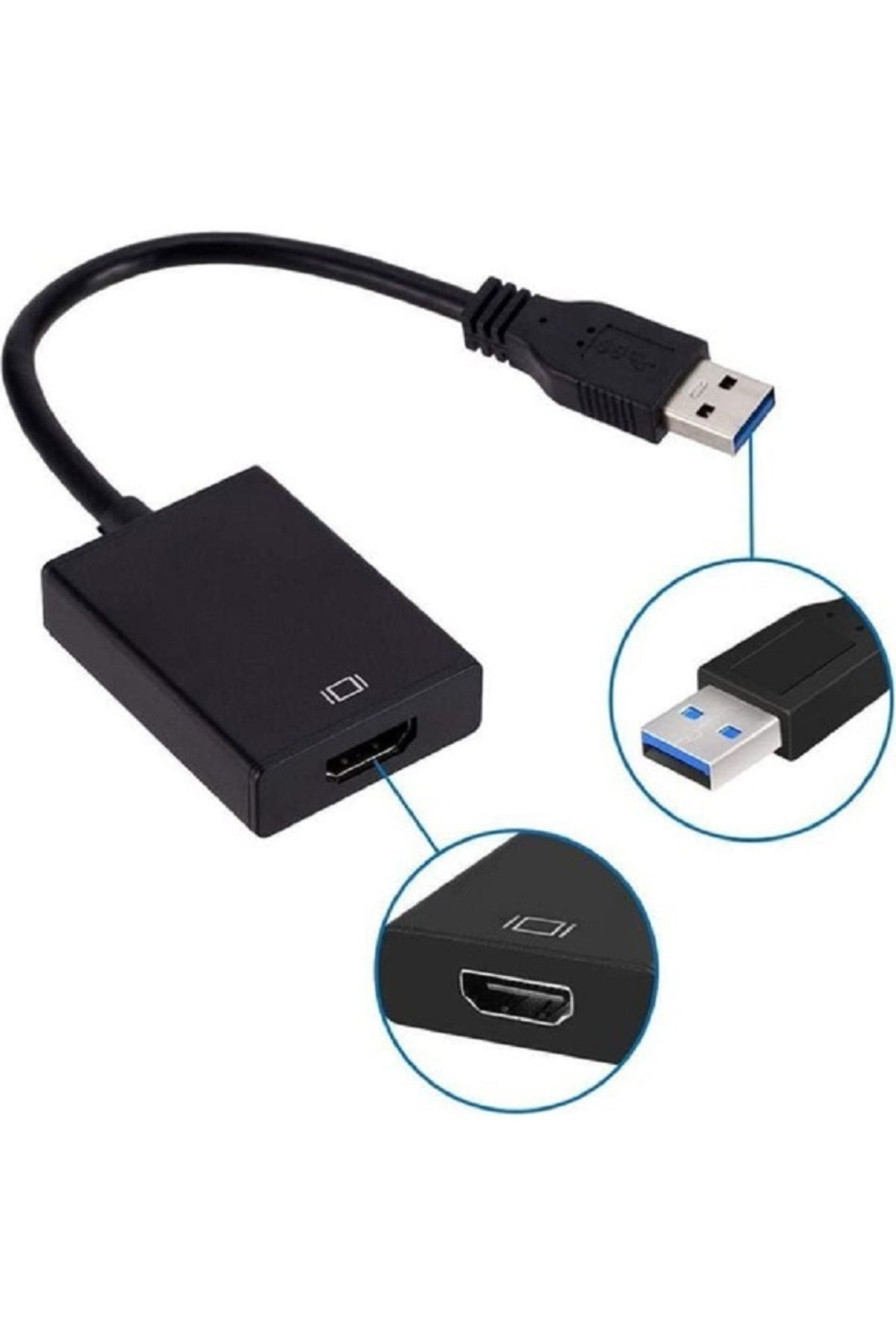 ZRH USB 3.0 To HDMI Çevirici Dönüştürücü Kablo Adaptör