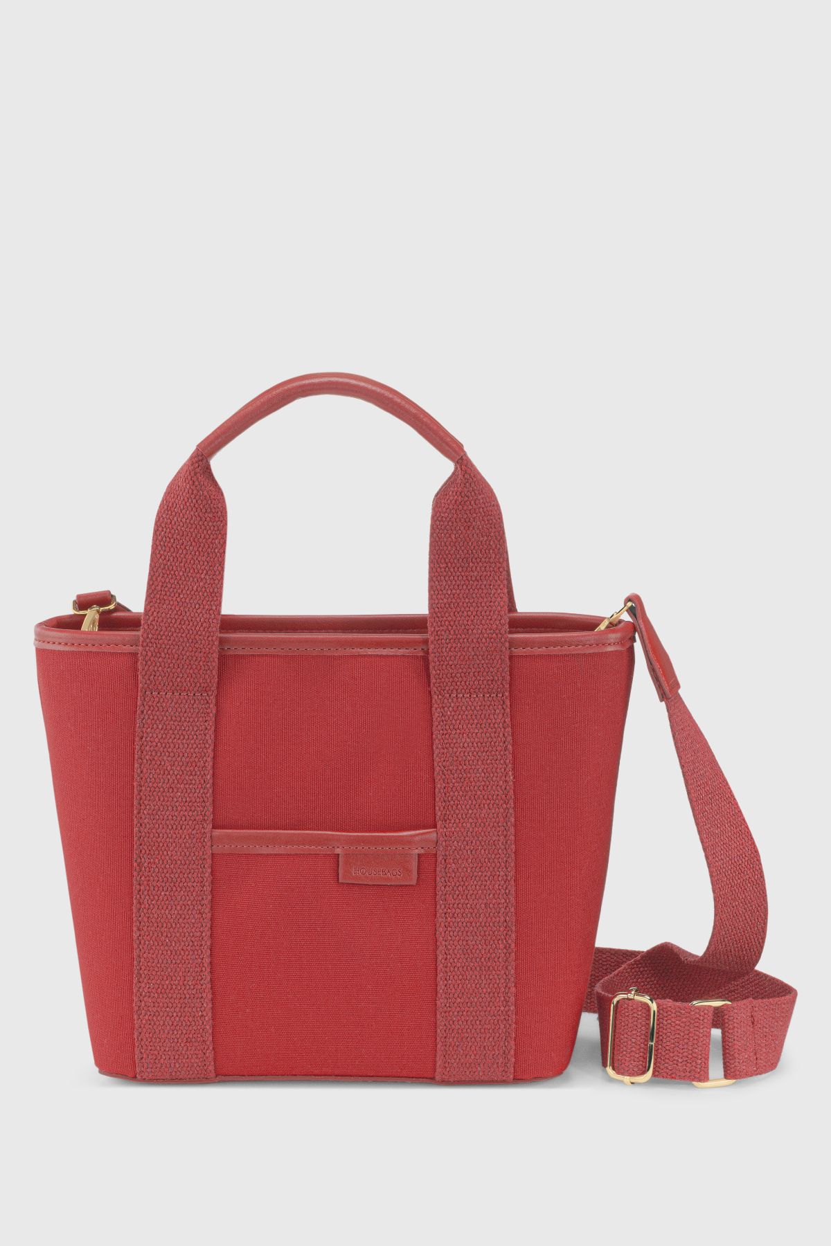 Housebags Kadın Kırmızı Çift Saplı Kanvas Tote Bag 246