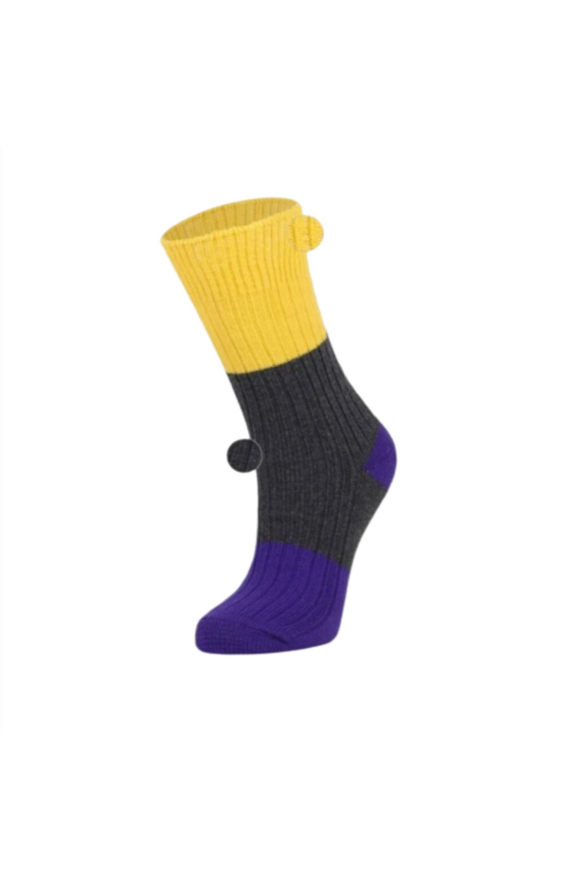 Colorcool Renkli Fitilli Kışlık Unisex Çorap