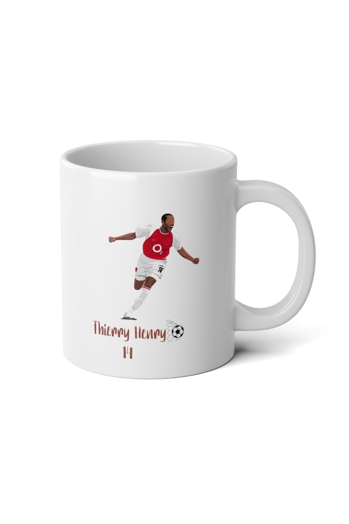 IVART Thierry Henry-14-futbol Özel Tasarım Baskılı Porselen Kupa Bardak