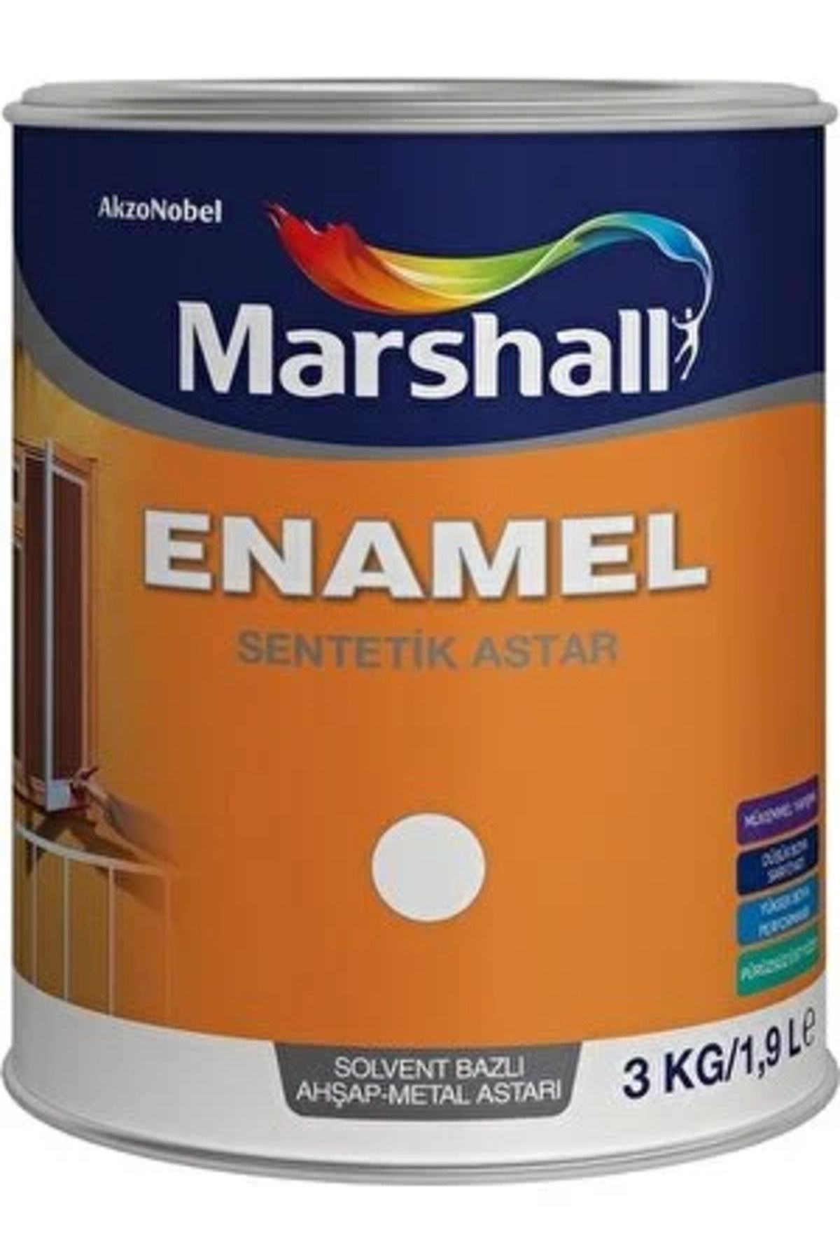 Marshall Enamel Sentetik Astar 3 kg