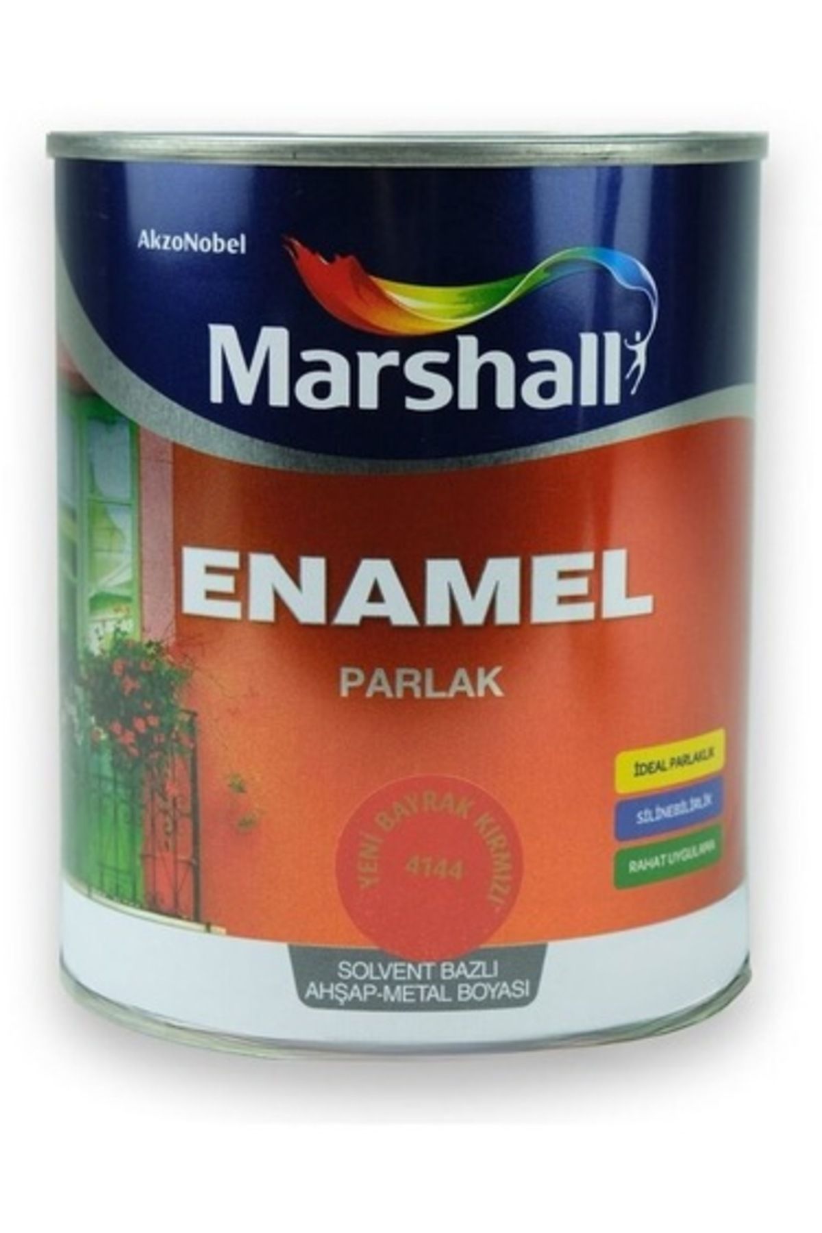 Marshall ENAMEL PARLAK BAYRAK KIRMIZI 2.5 LİTRE