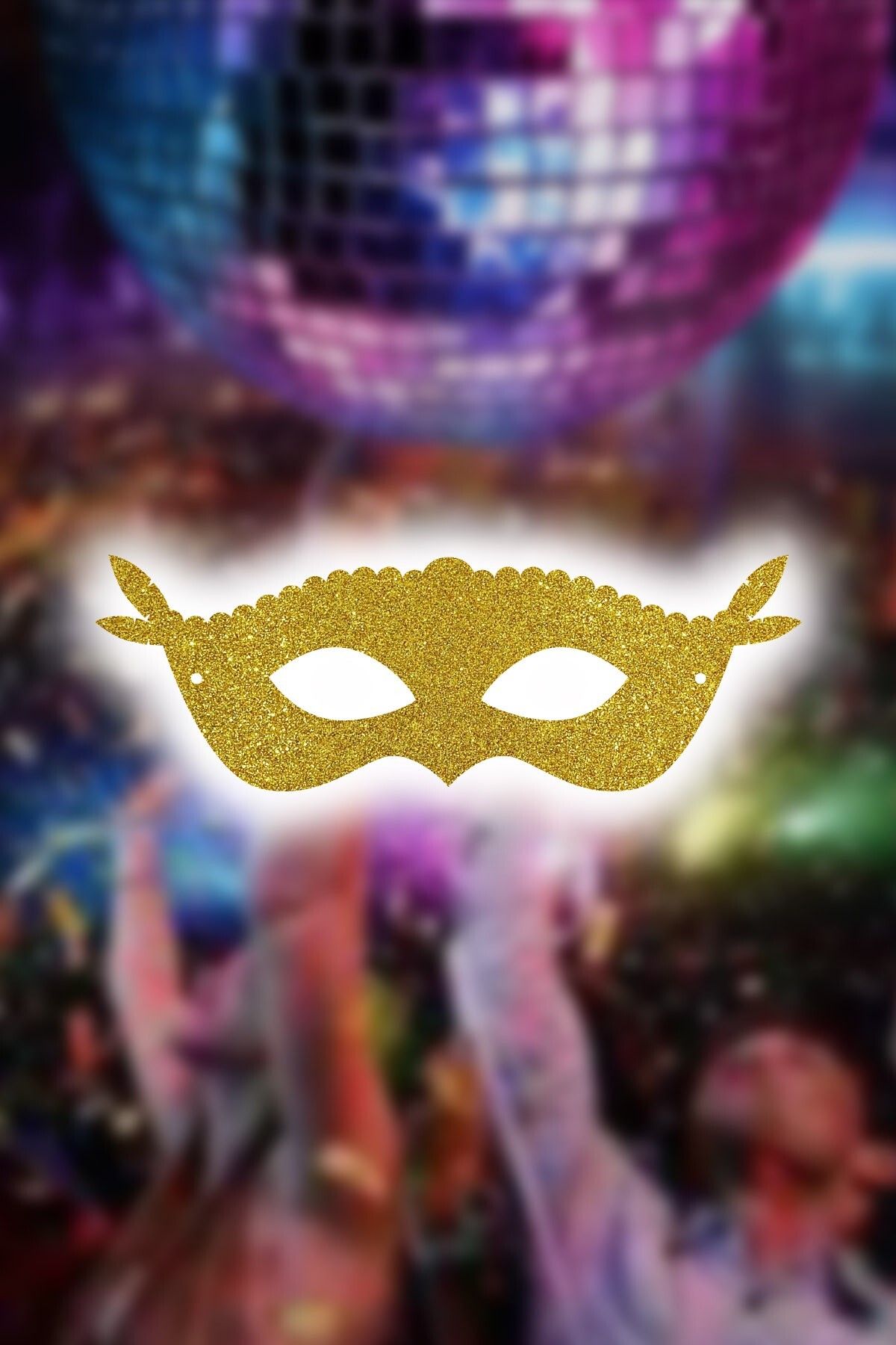 Artikel 2'li Gold Yılbaşı Parti Maskesi, Yeni Yıl Aksesuarı, Doğum Günü Parti Maskesi, Simli Eva Balo Maskes