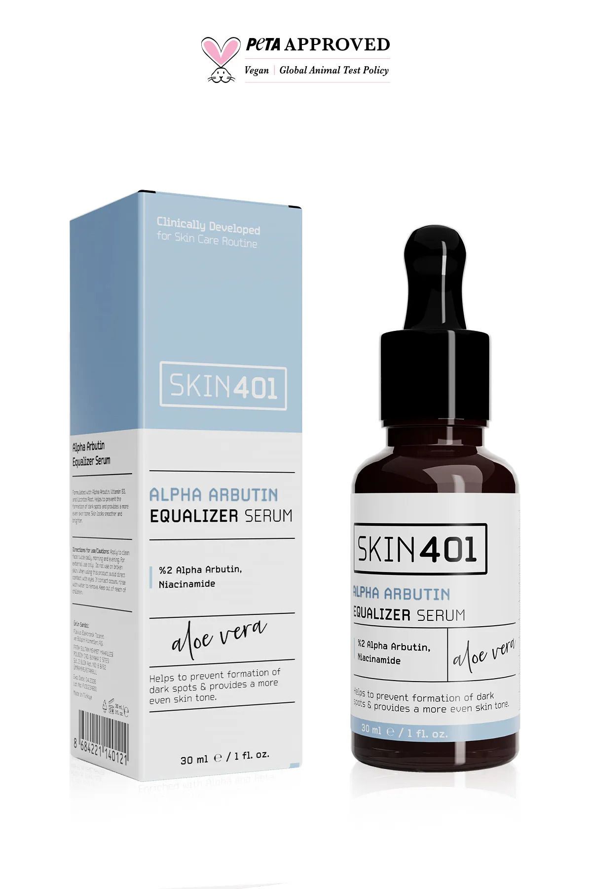 Skin401 Arbutin %2 Cilt Tonu Eşitleyici Leke Karşıtı Serum 30ml