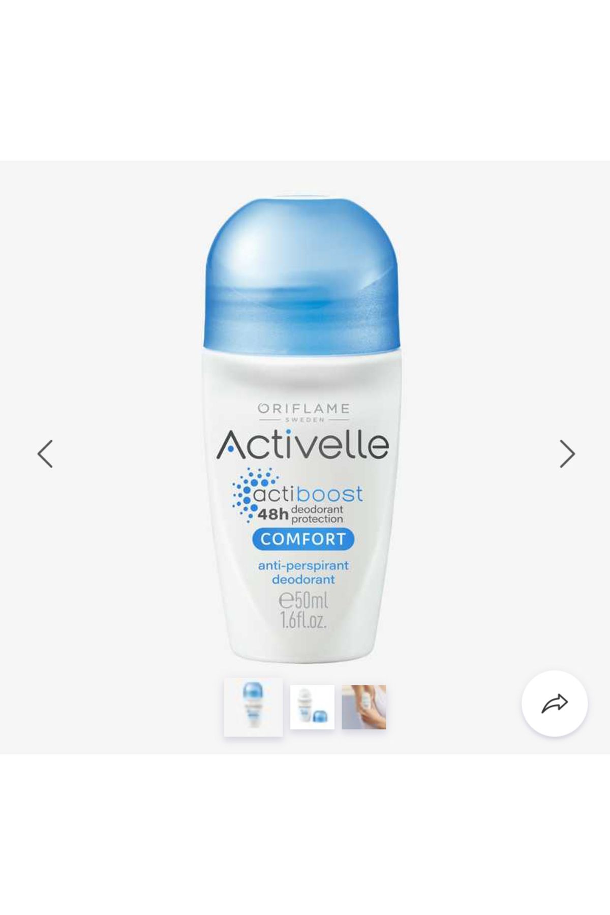 Oriflame ACTİVELLE Activelle Comfort Anti-perspirant Roll-on